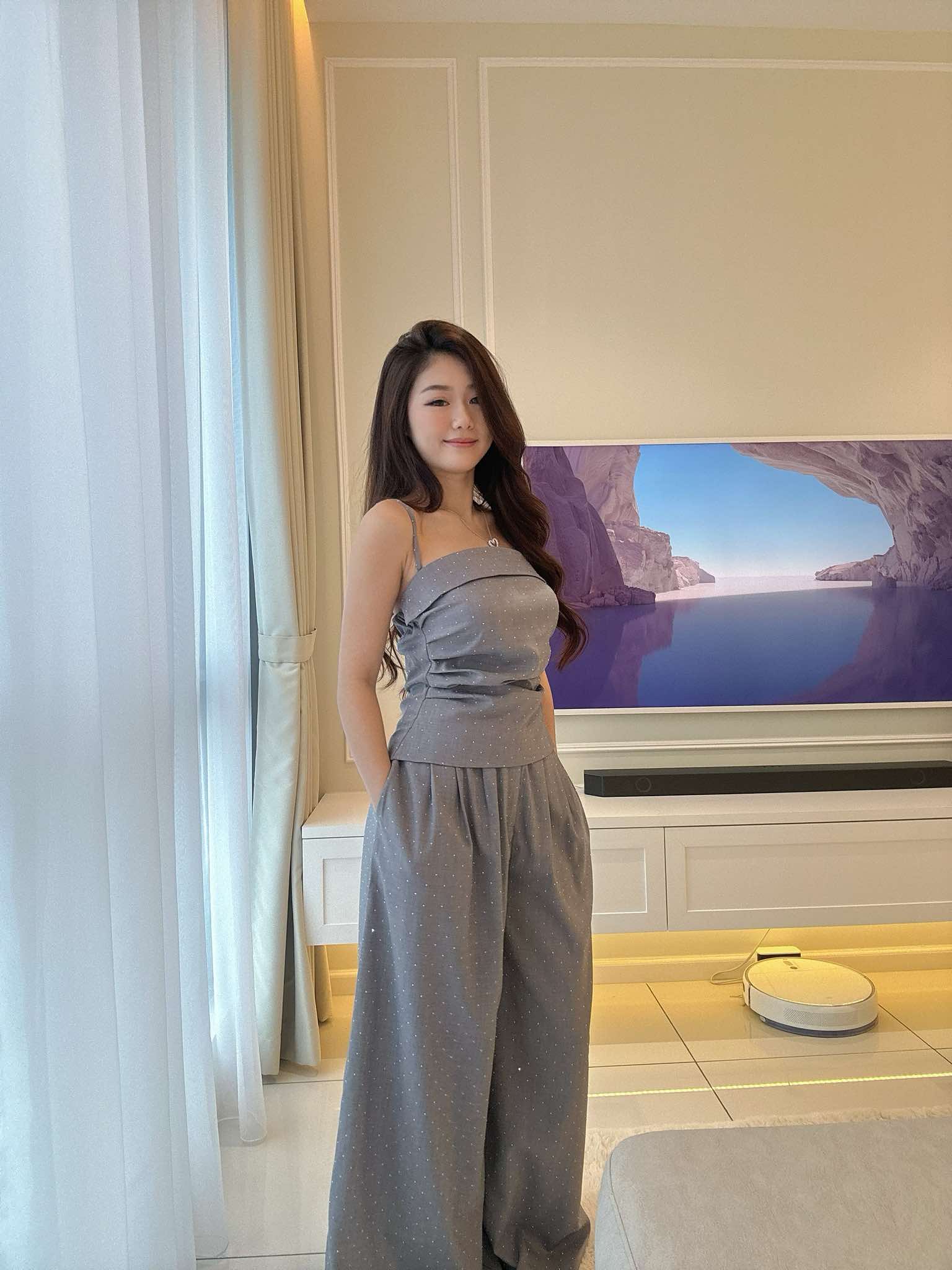 Scarf Tube Top & Pants Set