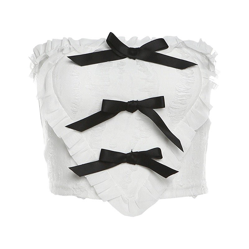 Ribbon Tube Crop Top