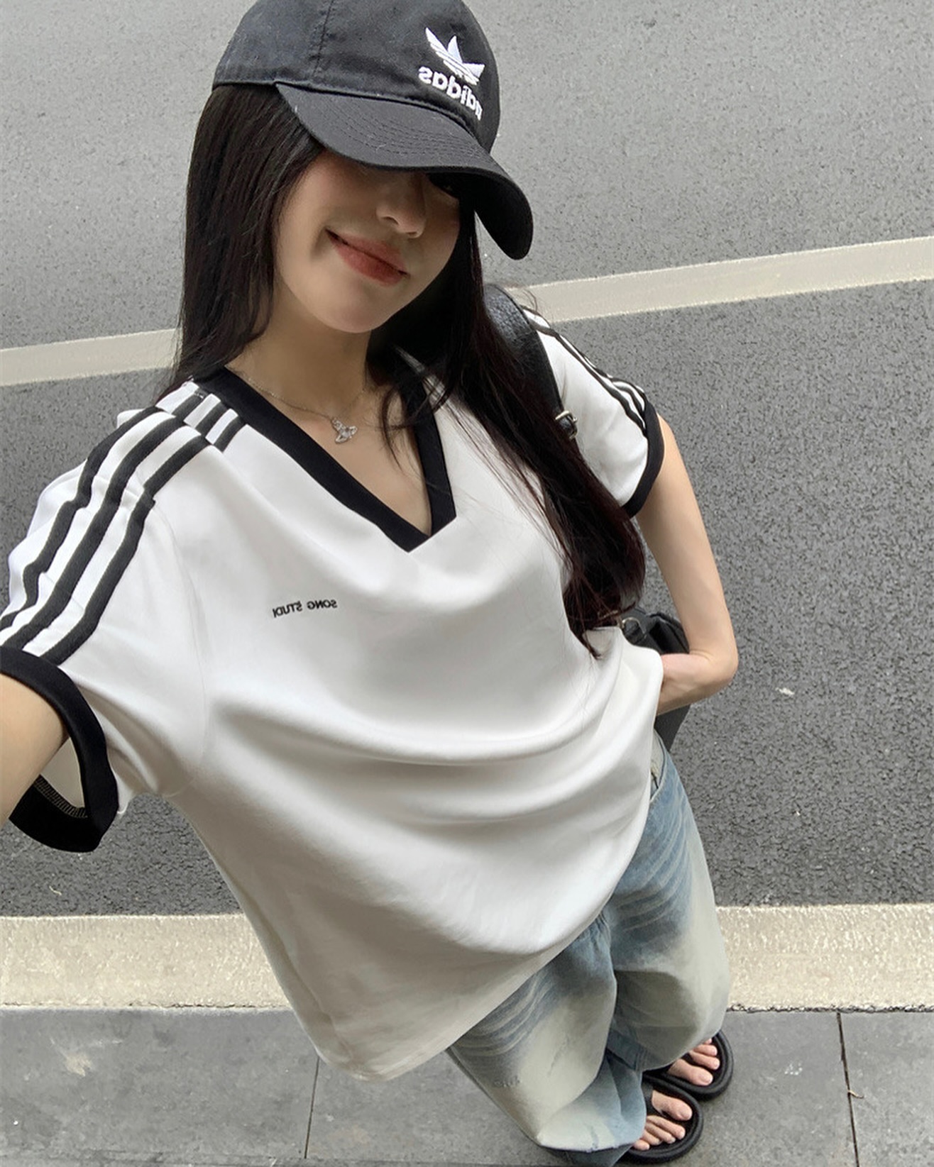 V Neck Cotton T-Shirt