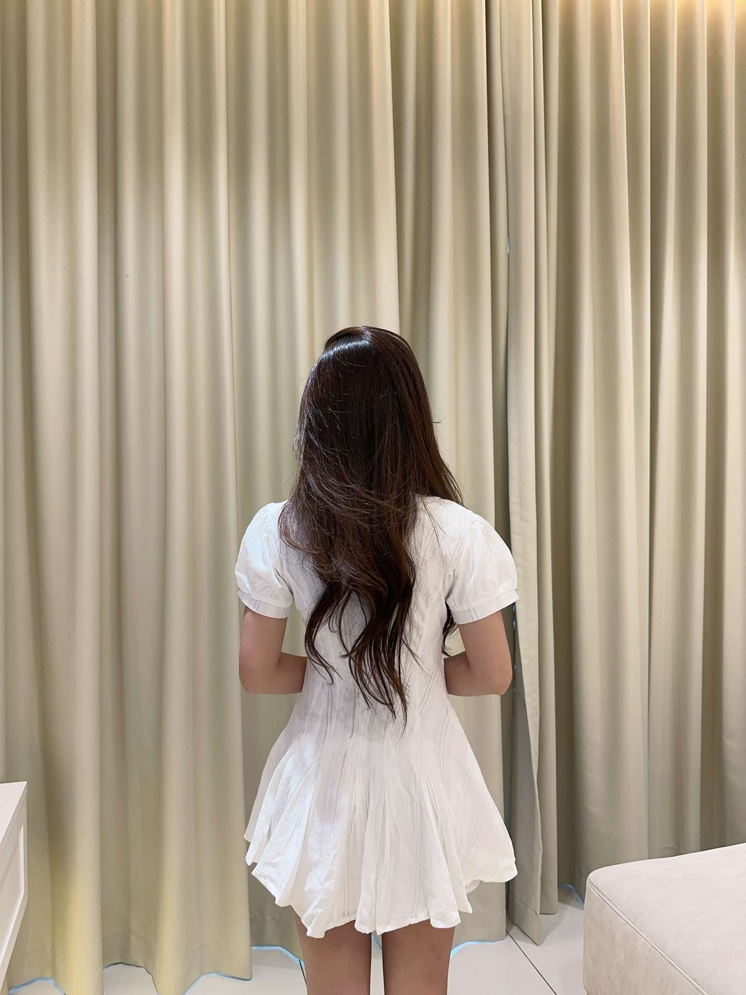 Short Sleeve White Dress