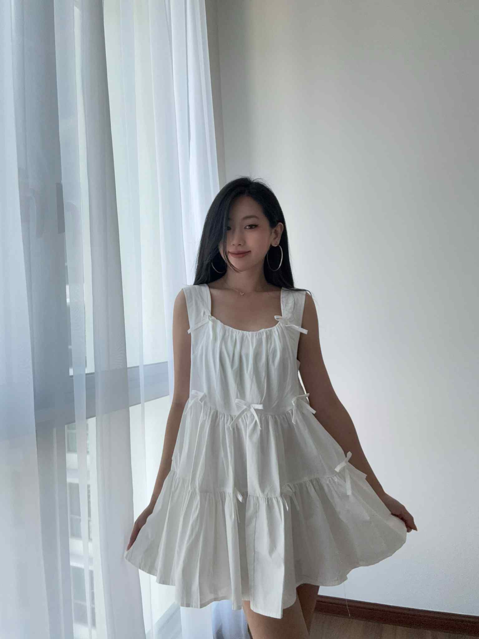 Sleeveless Square Neck Dress