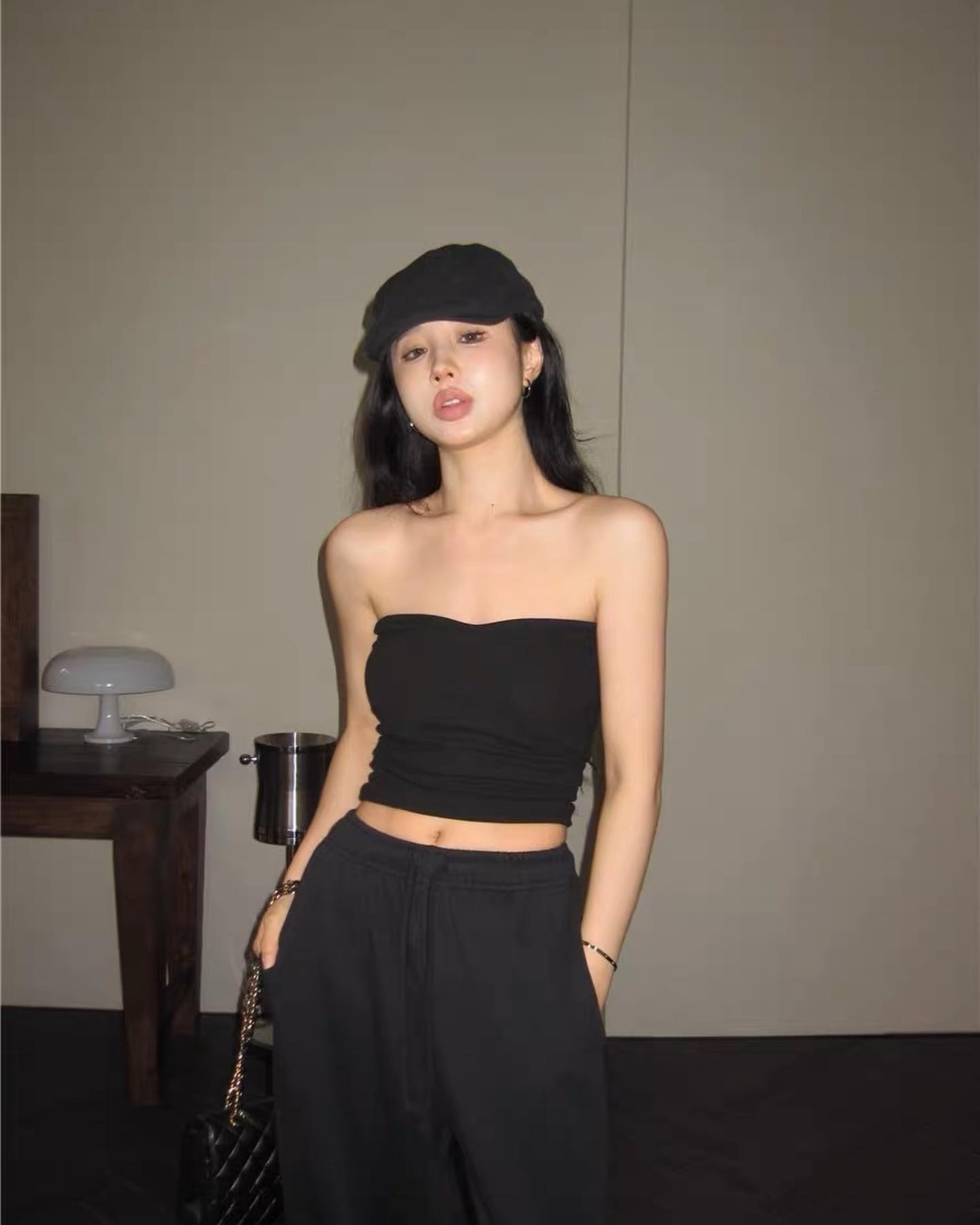 Tube & High Waist Stretchable Pants