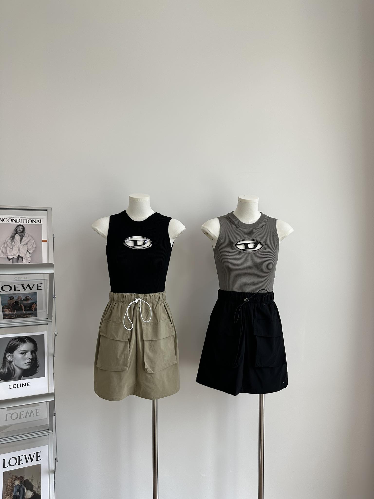 D Knitted Sleeveless Blouse