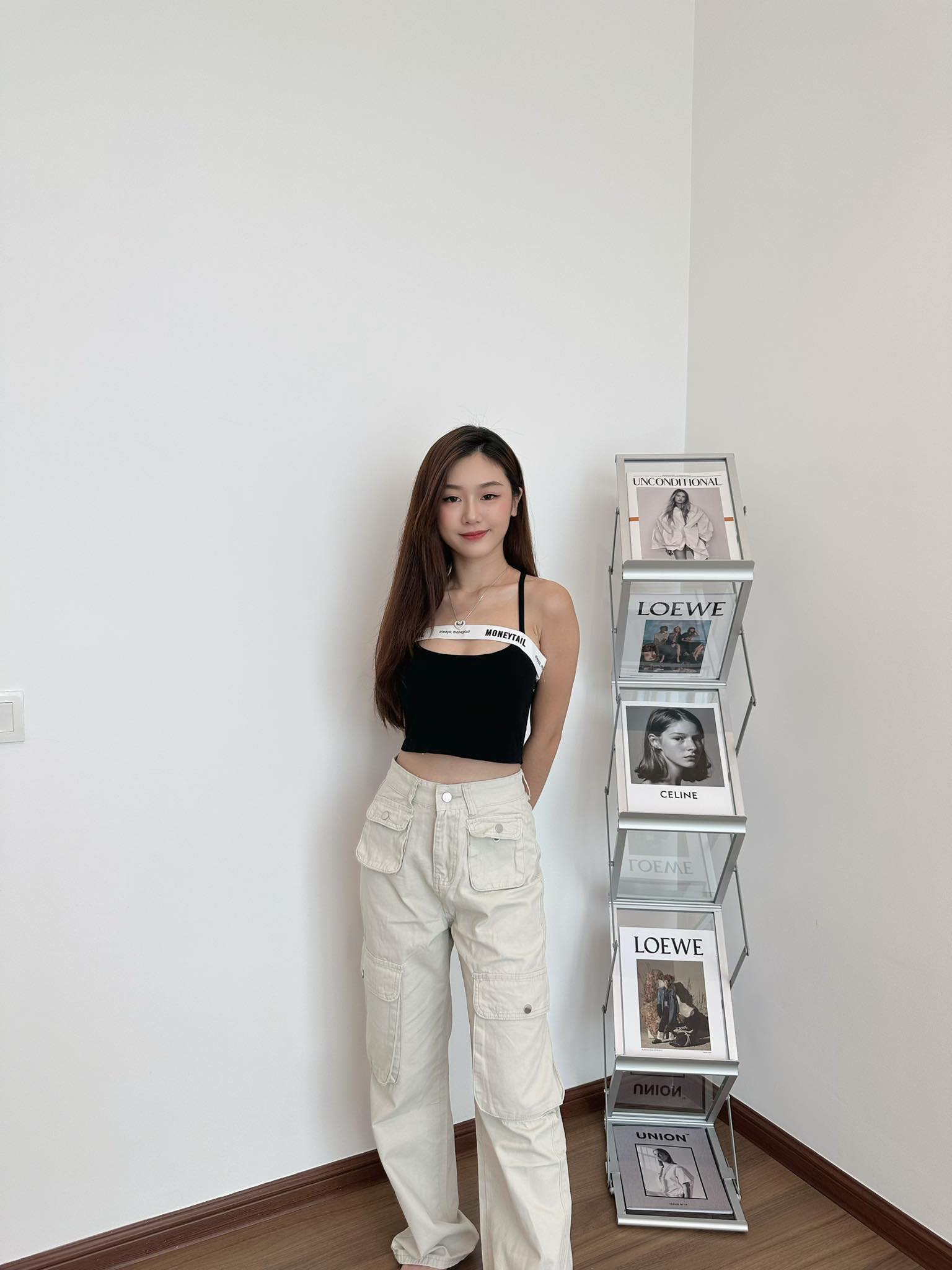 Moneytail Padded Singlet w/ Almond Cargo Pants