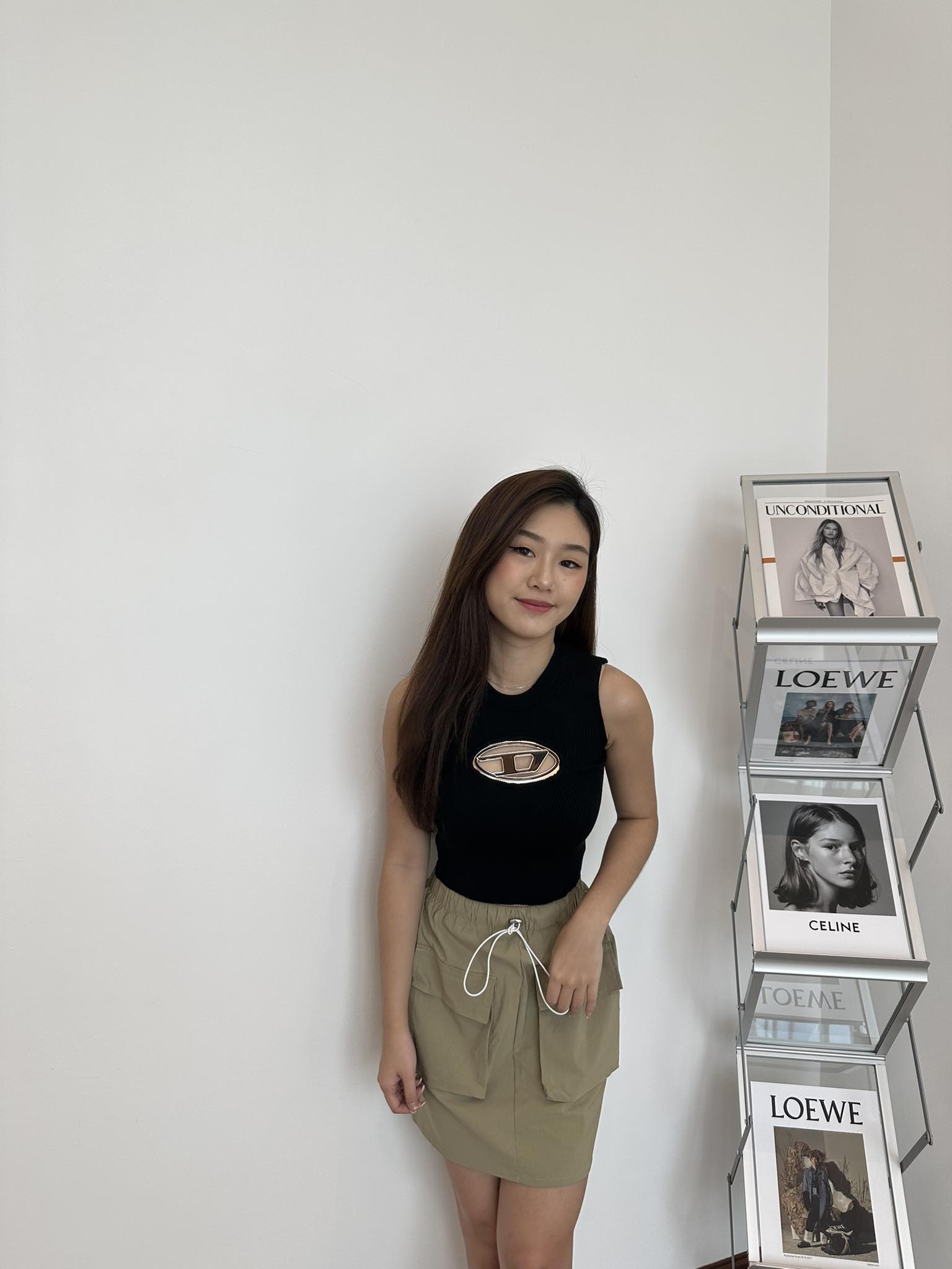 D Knitted Sleeveless Blouse