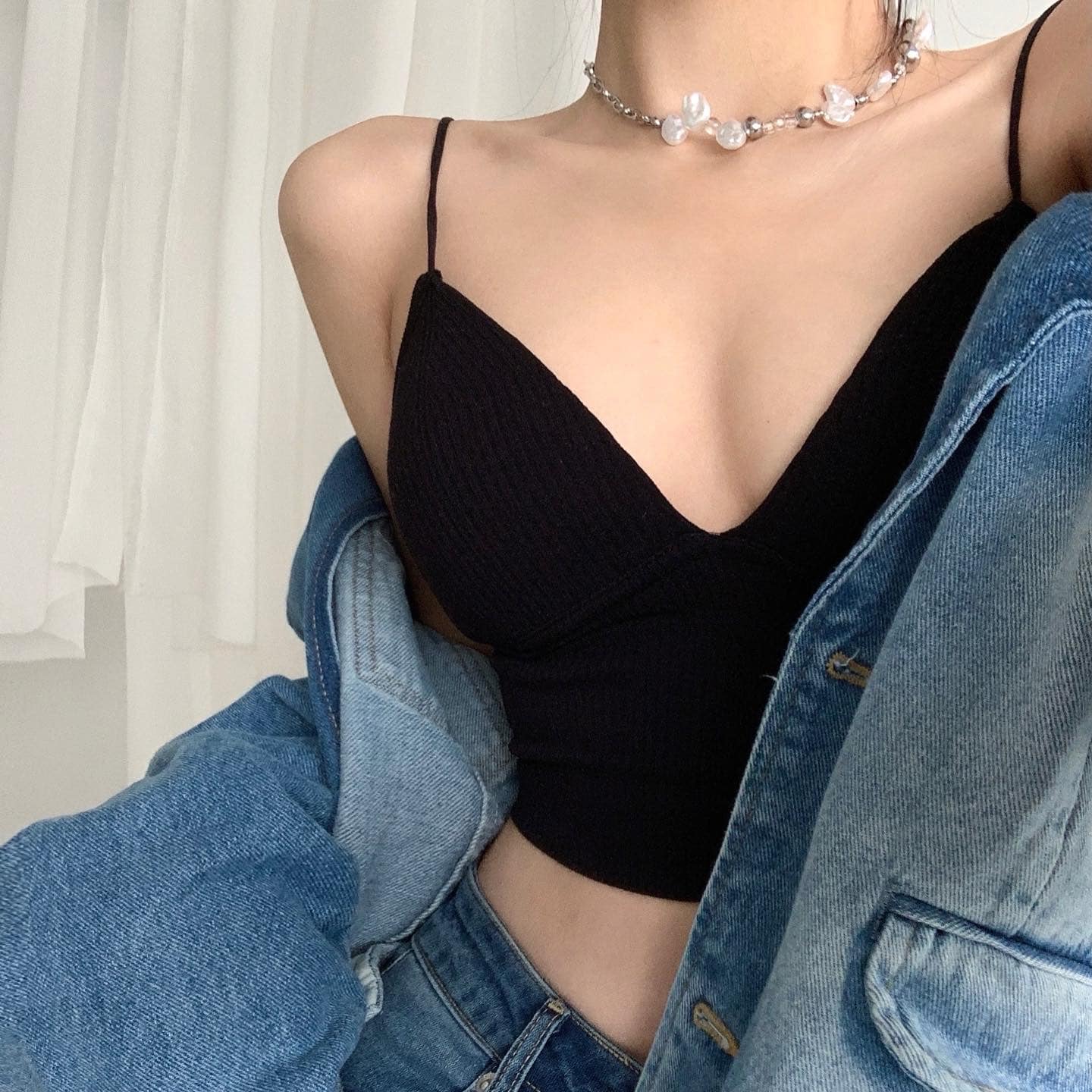 Padded Sleeveless Crop Singlet