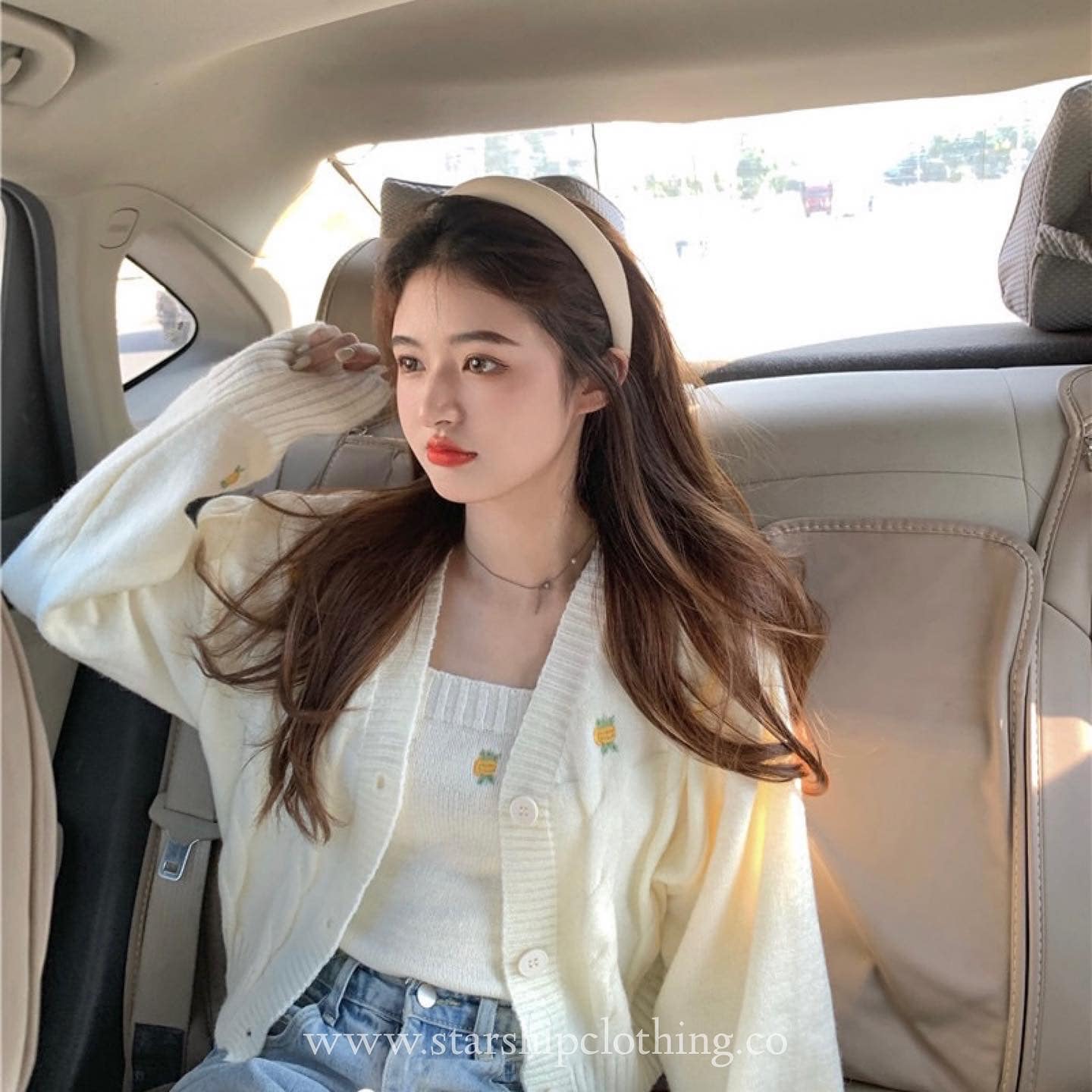 Two-Piece Cardigan & Singlet Set