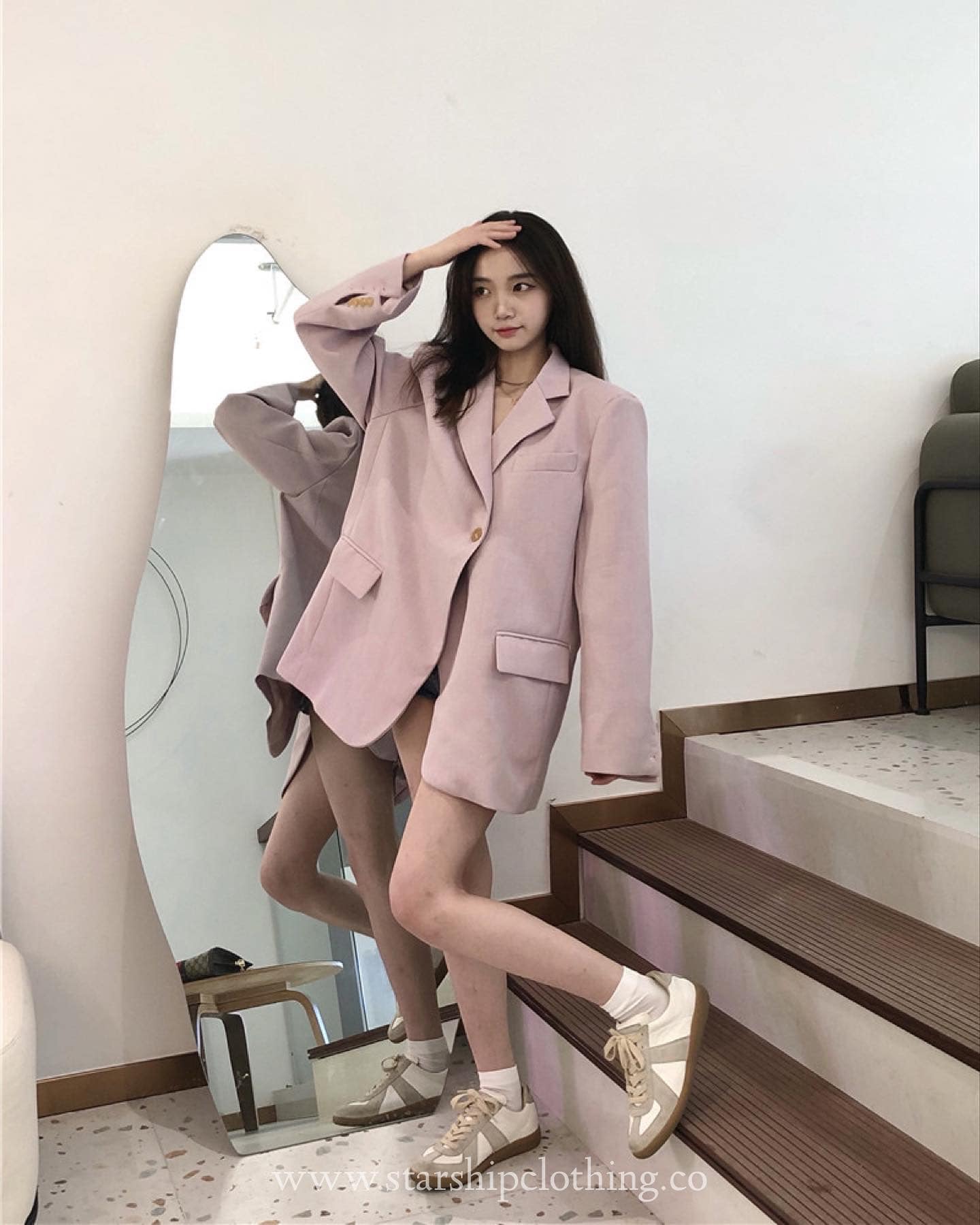 Pink Oversized Blazer