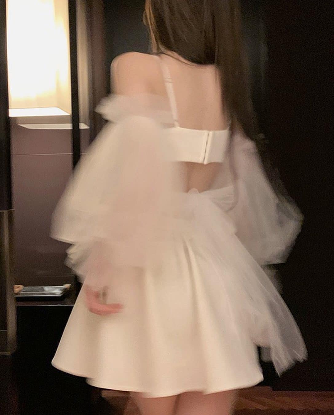 White Diamond Heart Dress