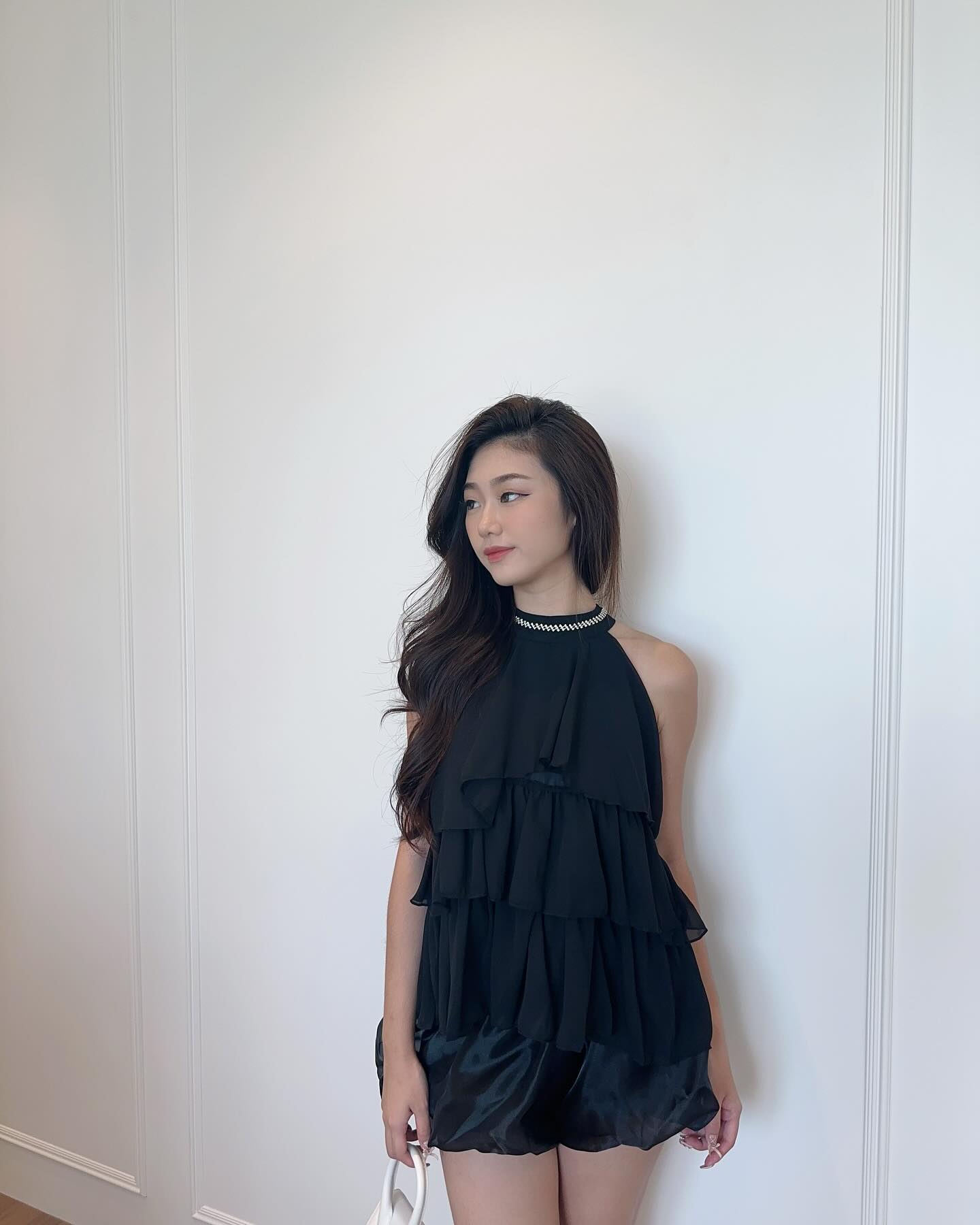 Mesh Halter Top & Shorts Set