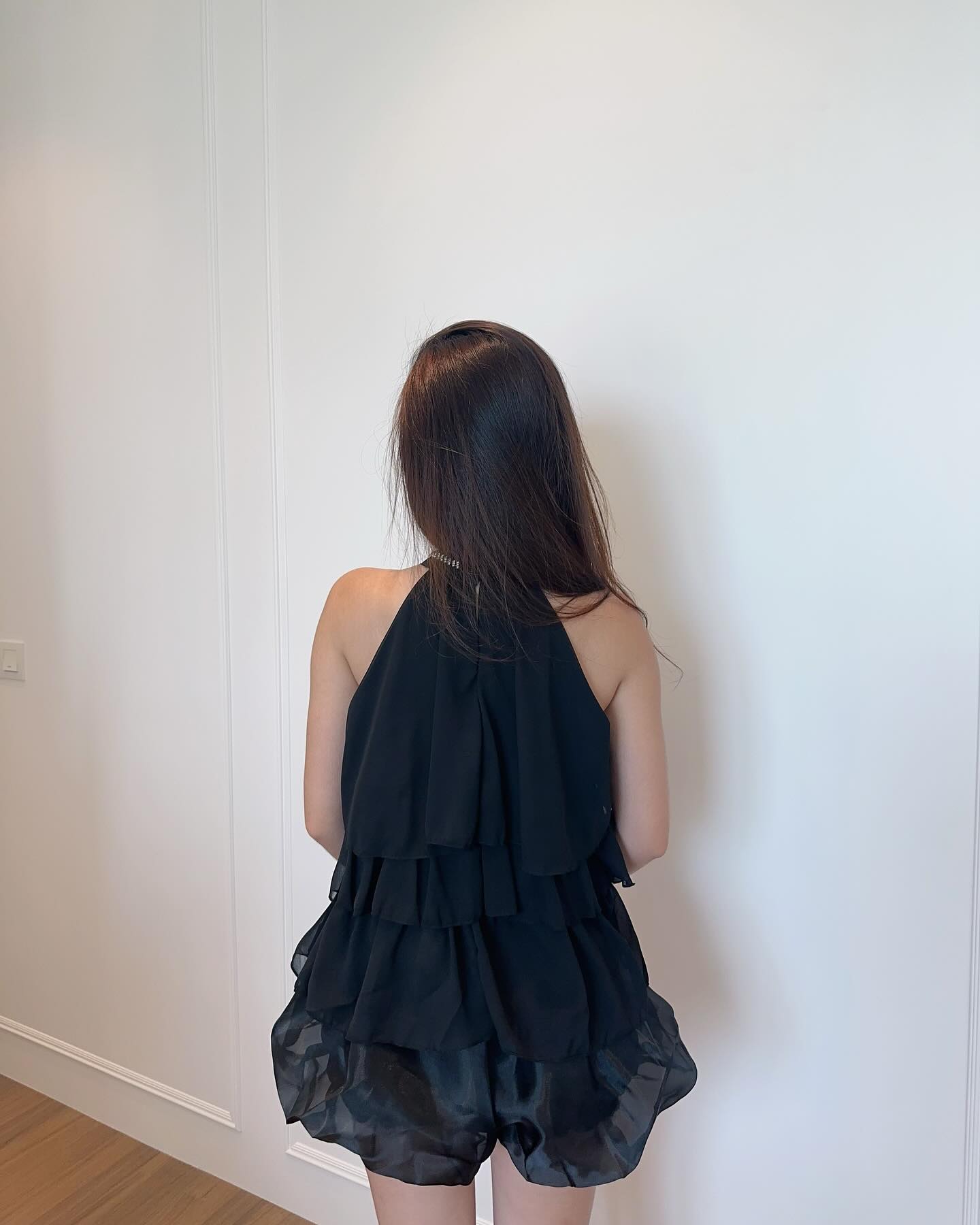 Mesh Halter Top & Shorts Set