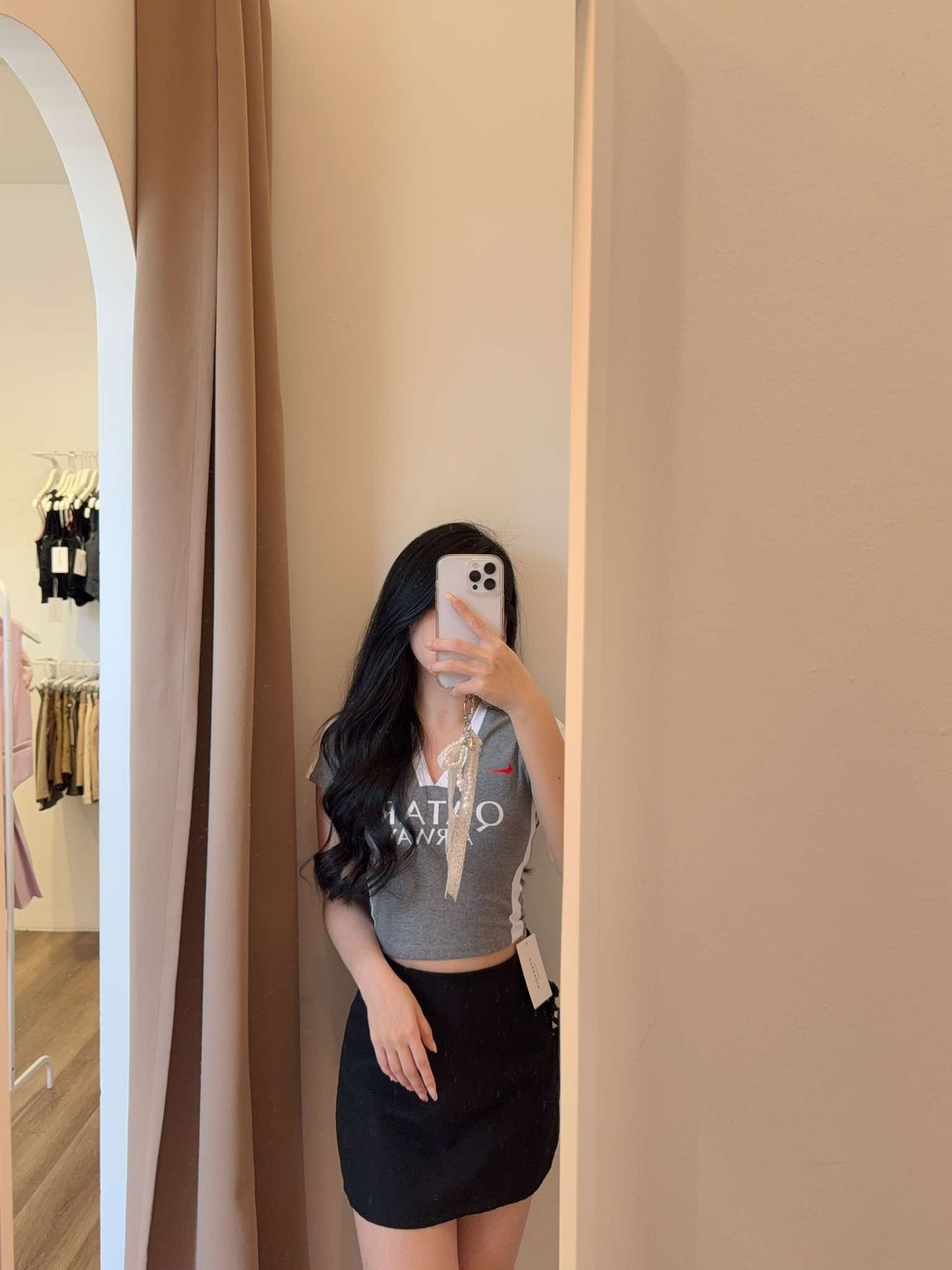 Qatar Jersey Crop Top