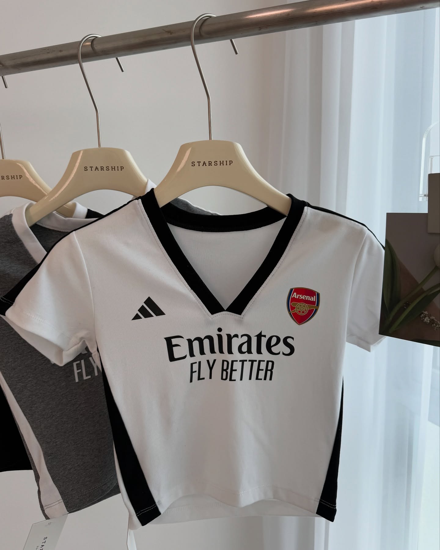 Emirates Jersey Crop Top