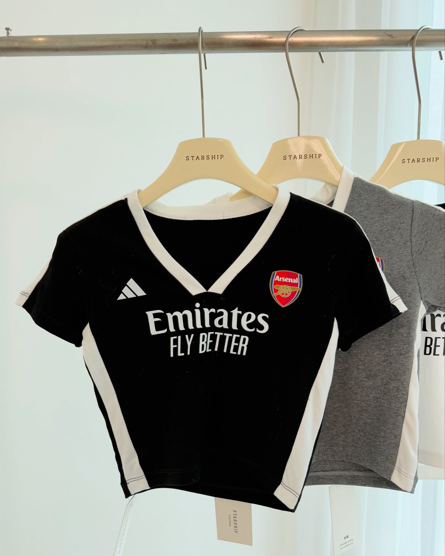 Emirates Jersey Crop Top
