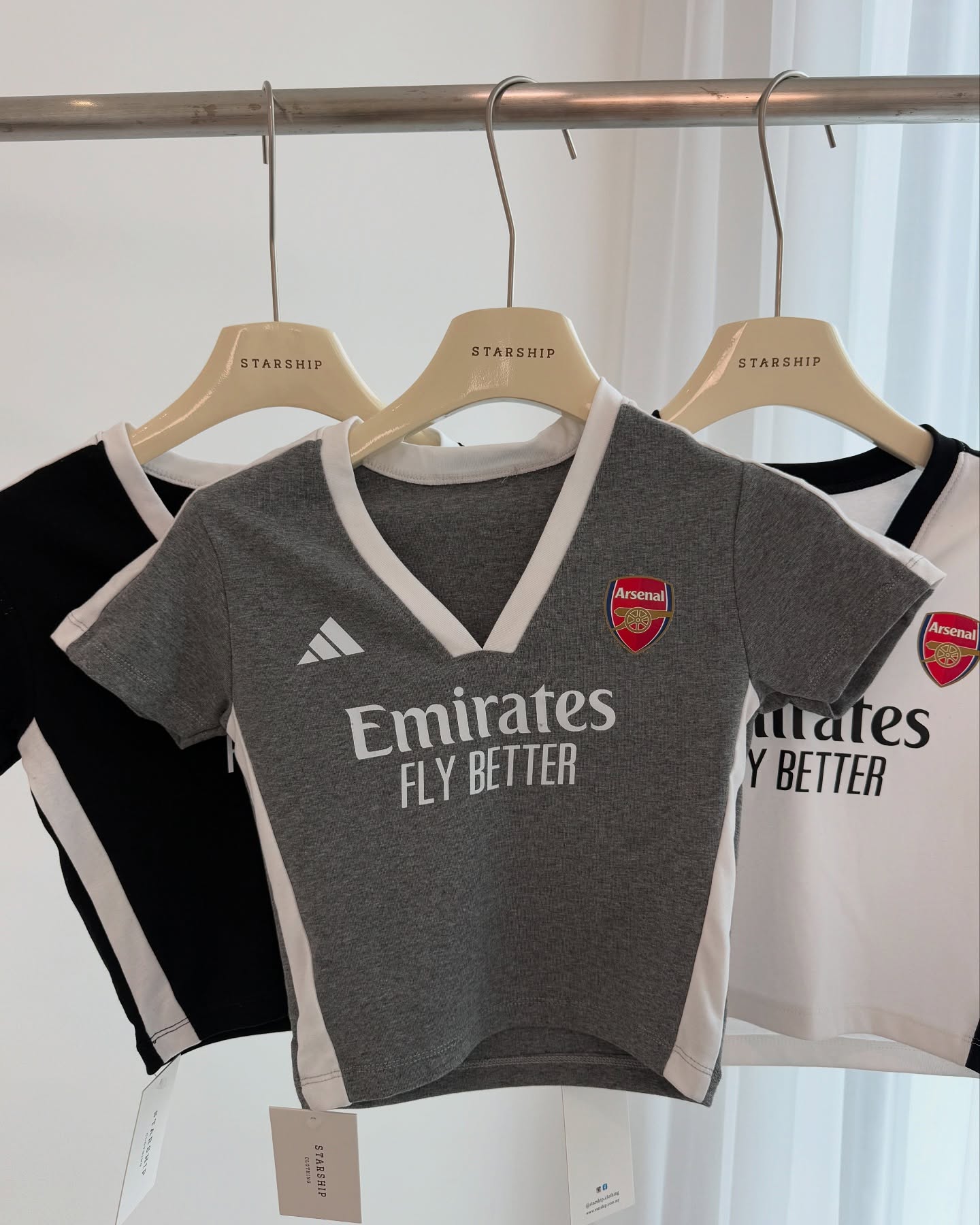 Emirates Jersey Crop Top