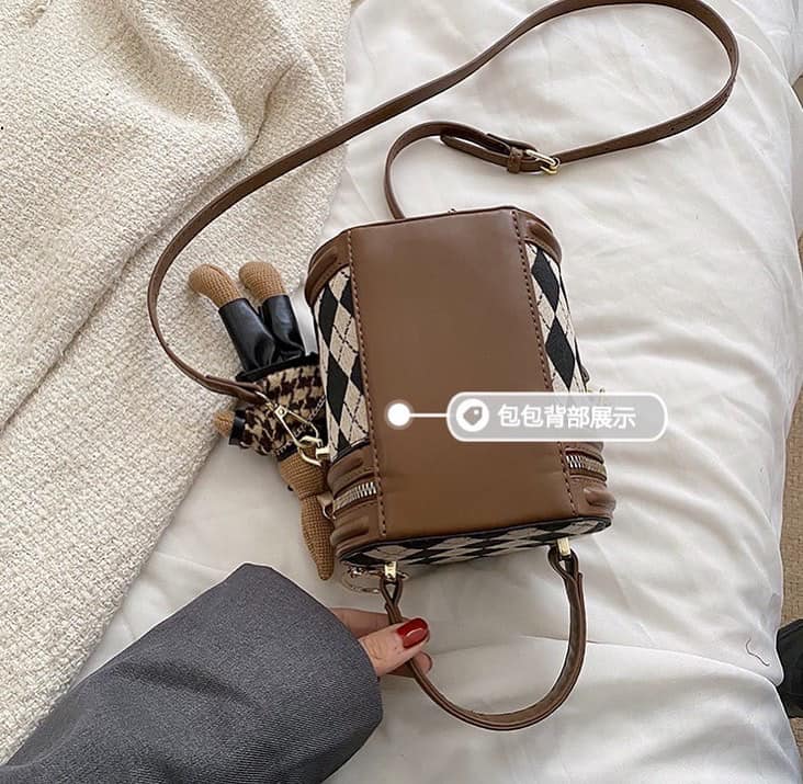 Bucket Bag w/ Bear Keychain