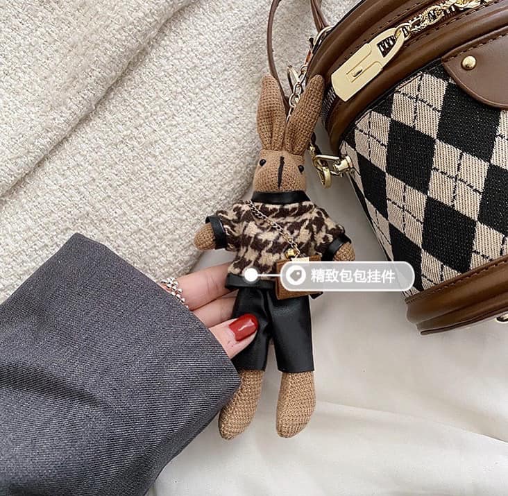 Bucket Bag w/ Bear Keychain