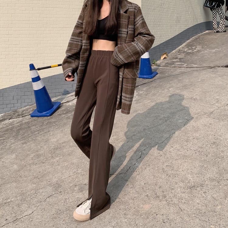 Trumpet Slit Long Pants