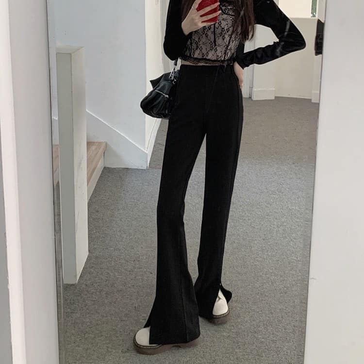 Trumpet Slit Long Pants