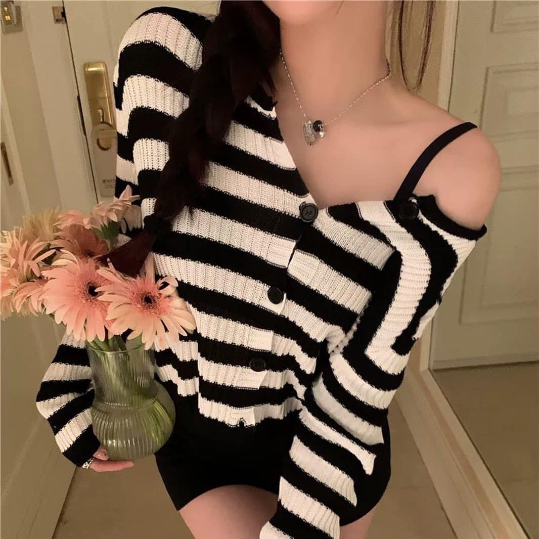 Knitted Button Blouse