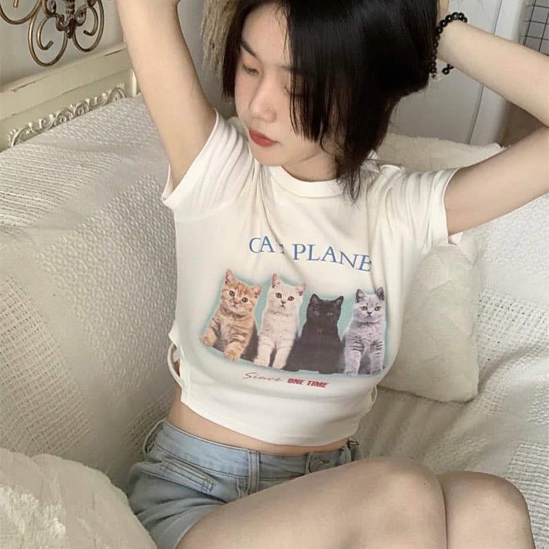 Cat Planet Crop Top