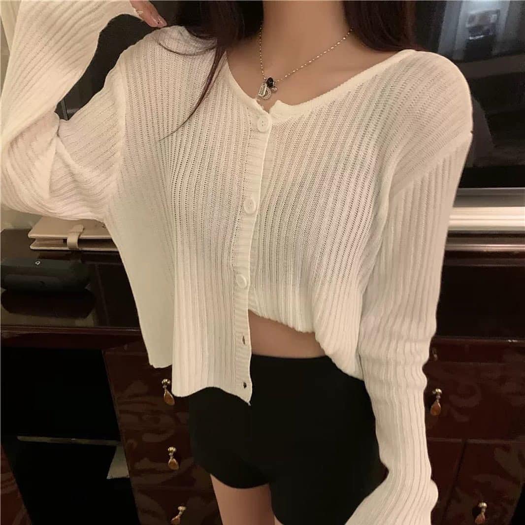 Knitted Button Blouse