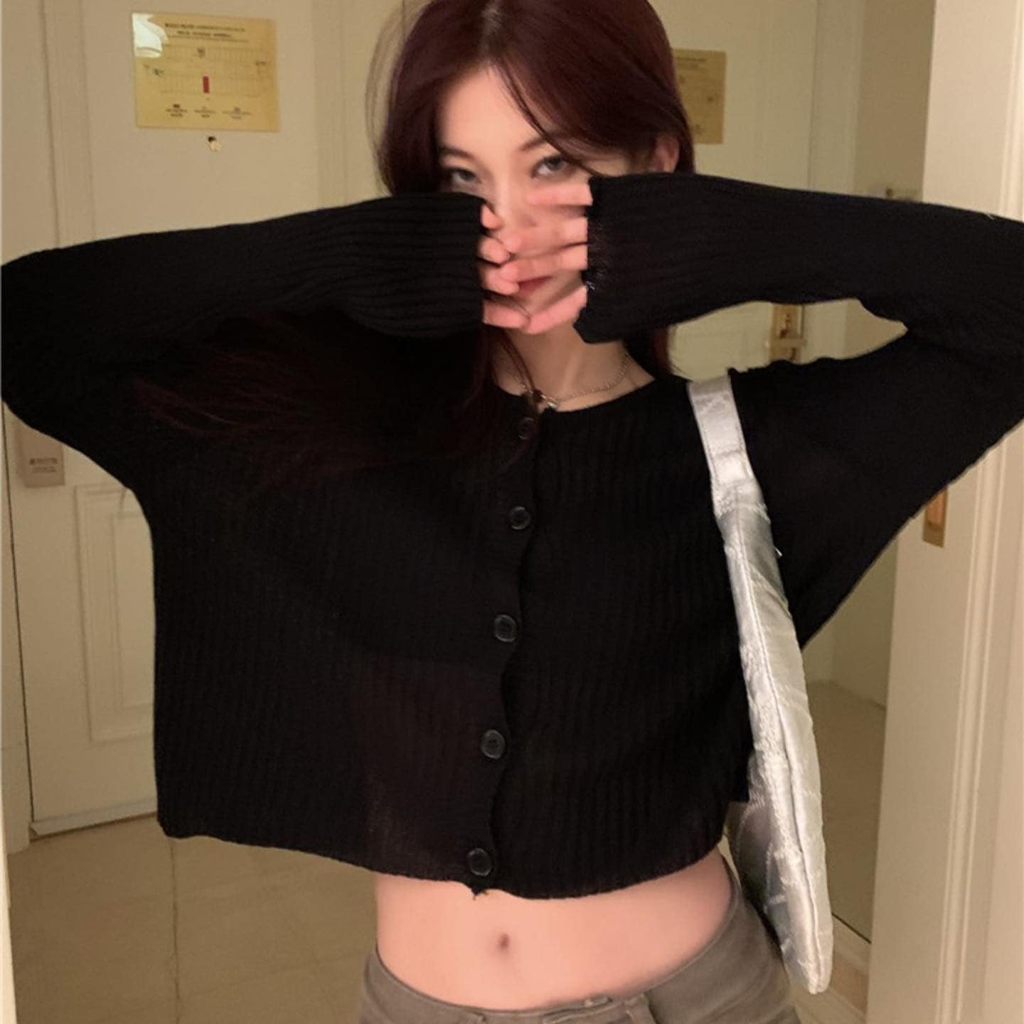 Knitted Button Blouse