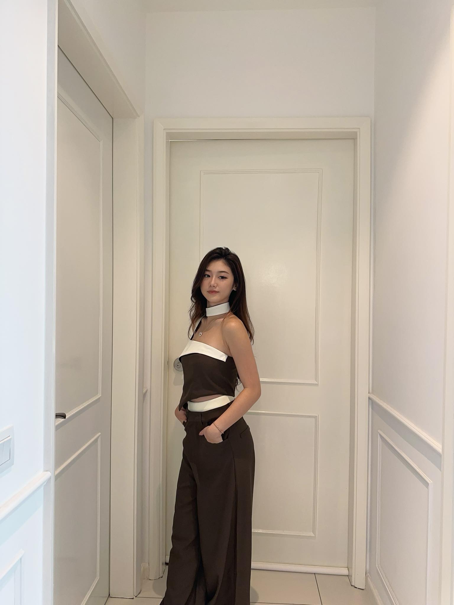 Scarf Tube Top & Pants Set