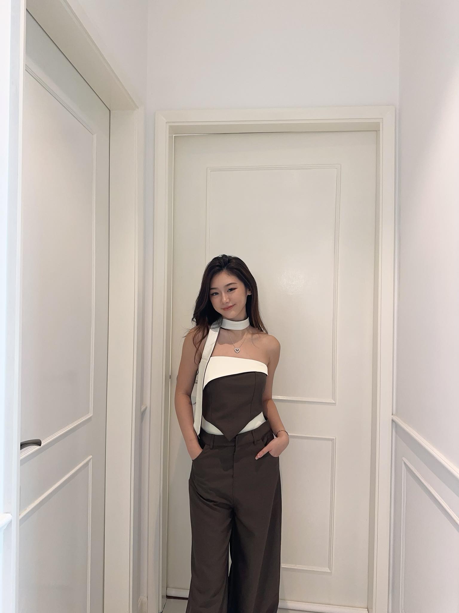 Scarf Tube Top & Pants Set