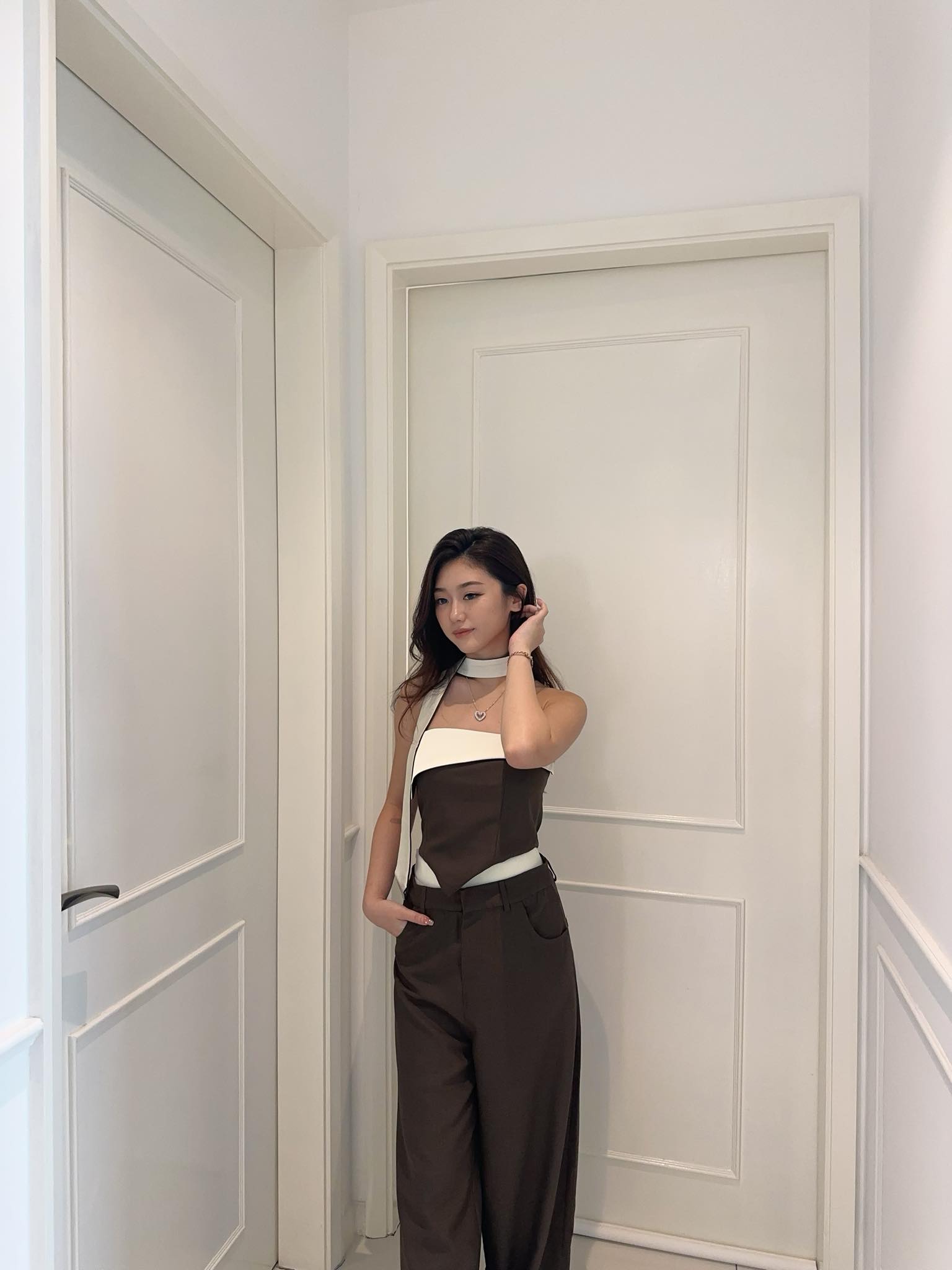 Scarf Tube Top & Pants Set