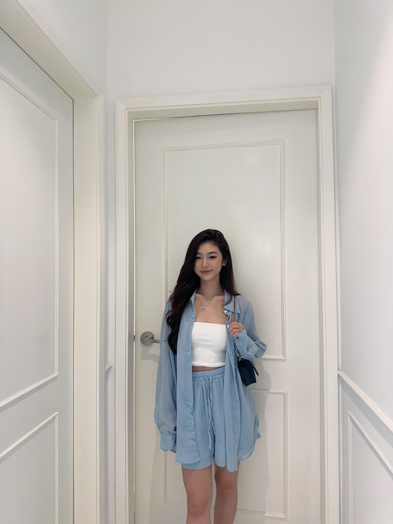 Translucent Shirt & Shorts Set