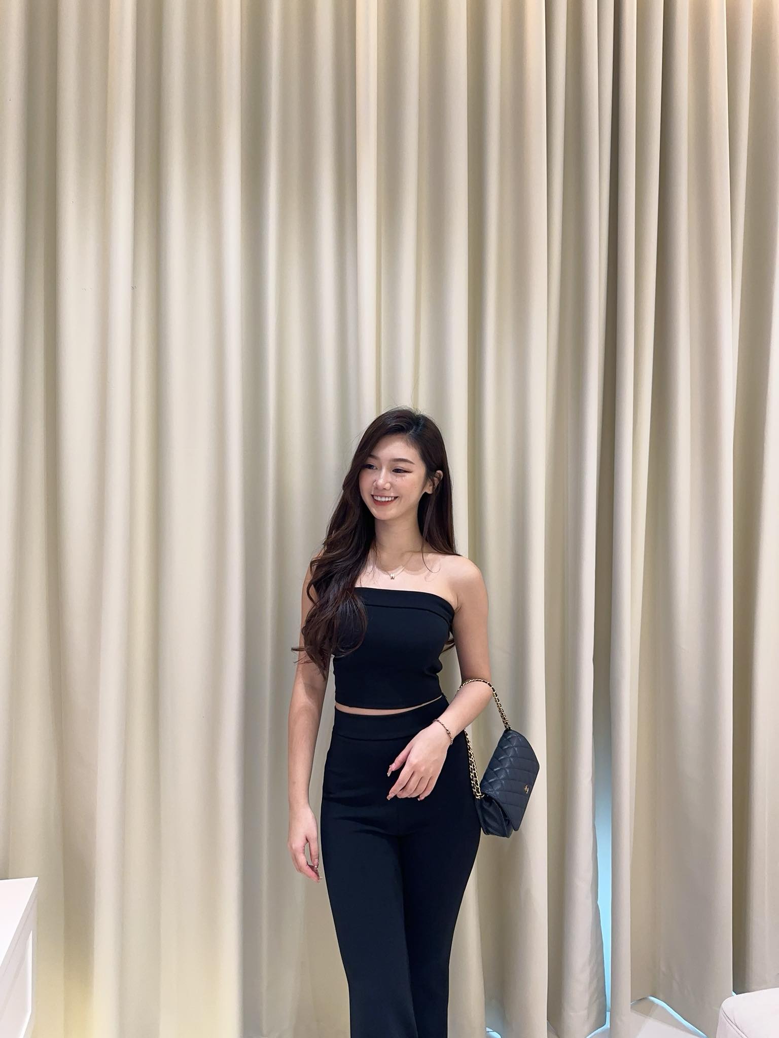 Tube Top & Trumpet Pants Set Wear