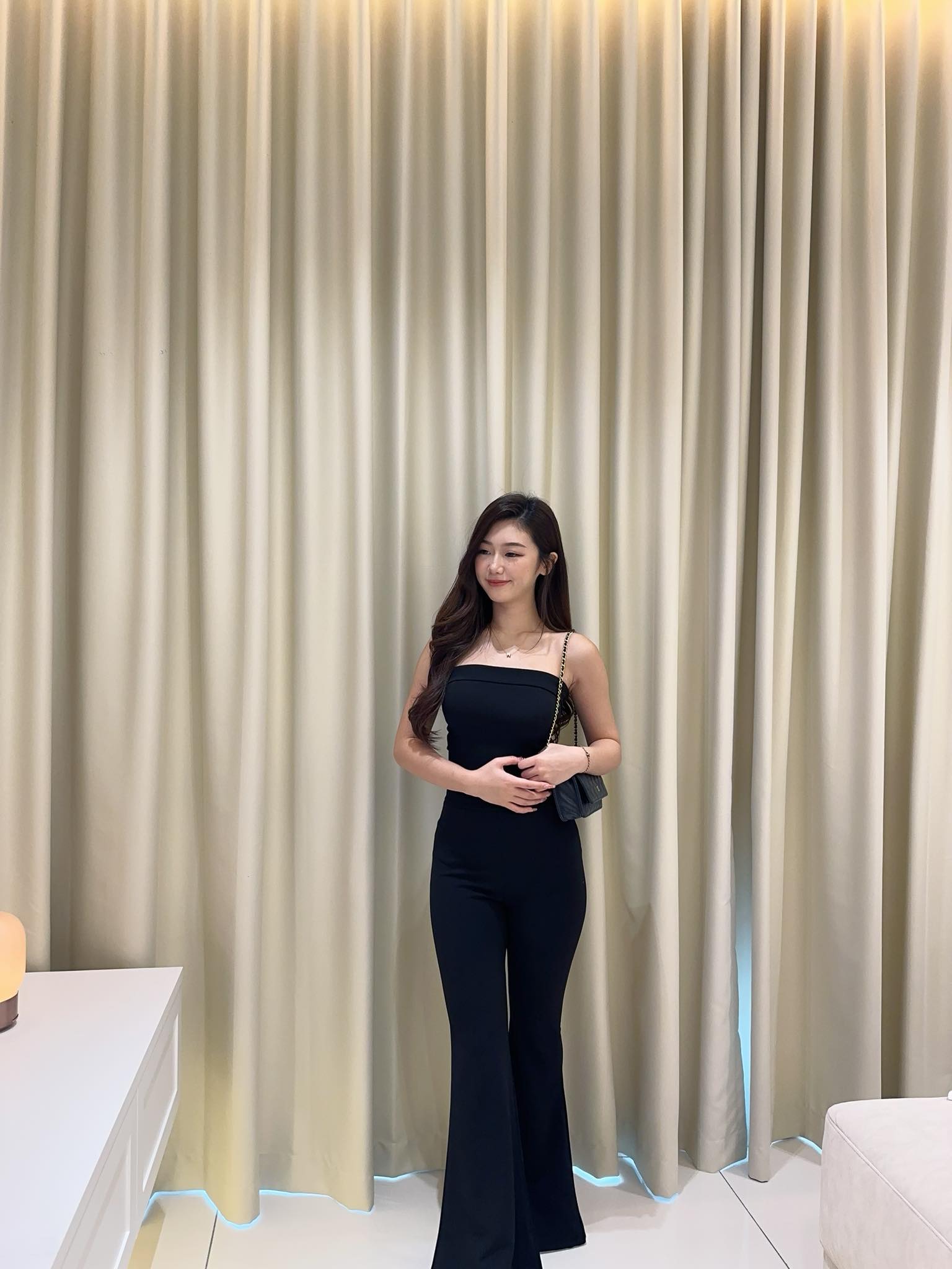 Tube Top & Trumpet Pants Set Wear