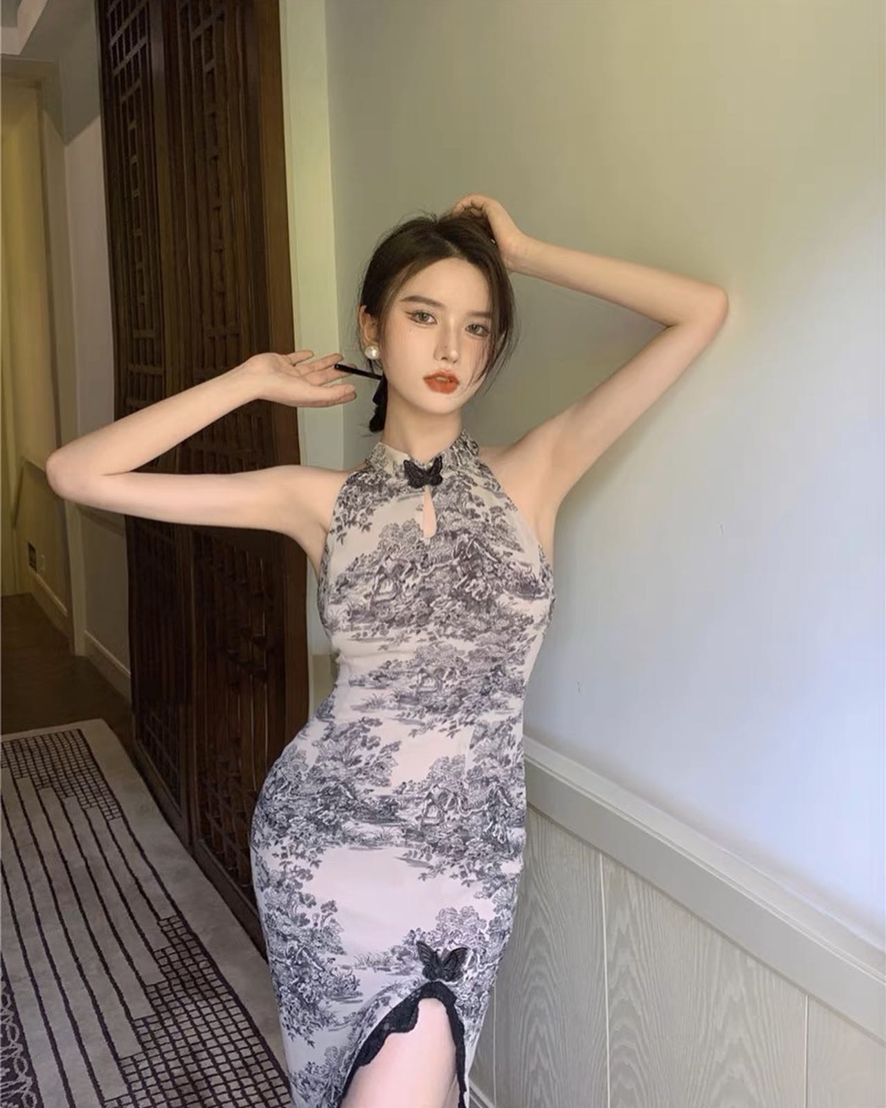 Sexy Long Slit Cheongsam