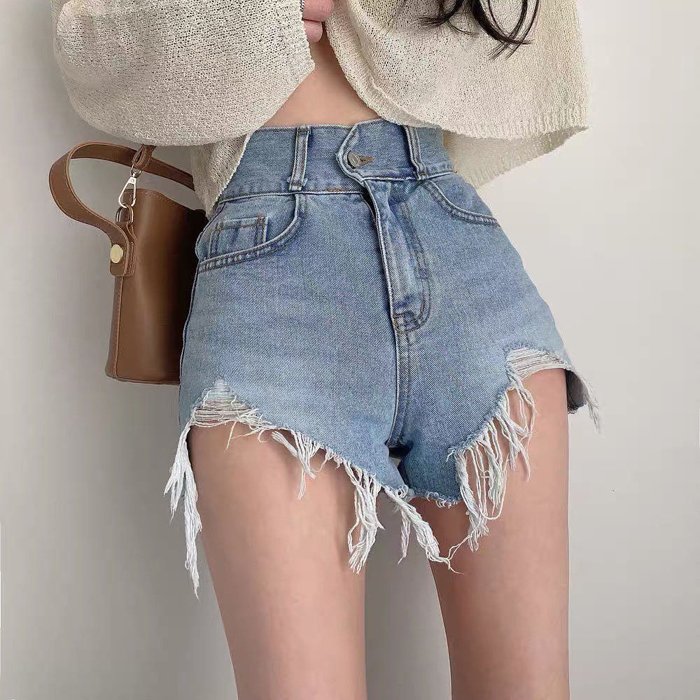 Thessa denim high waist shorts