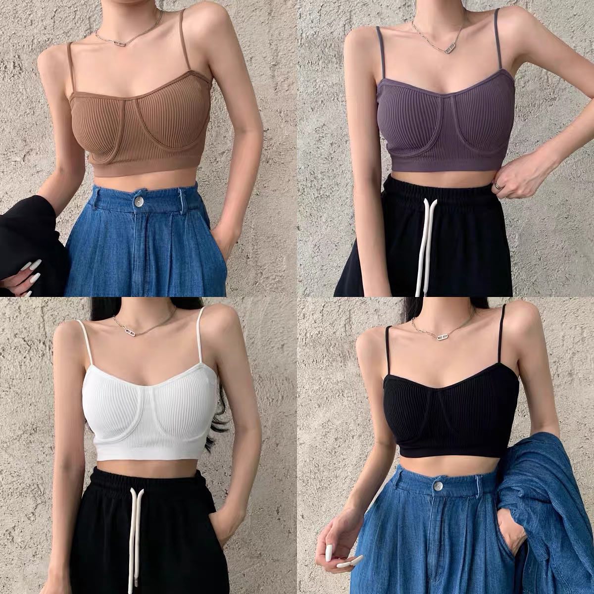 Cassie sleeveless crop top