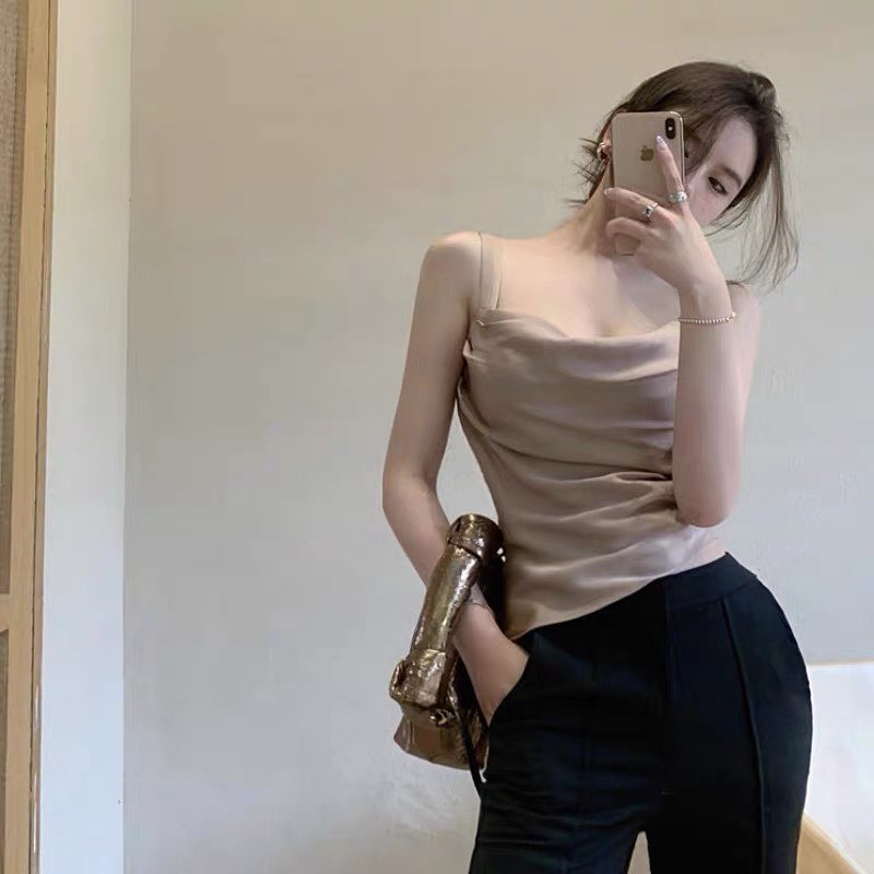 Champagne sleeveless top