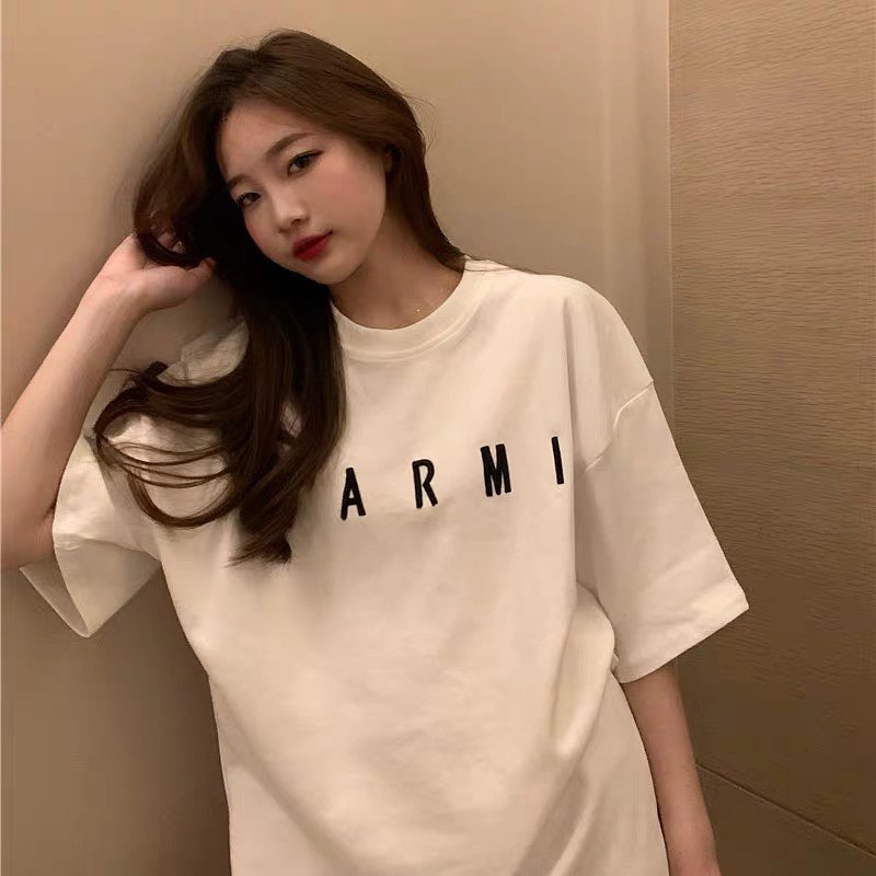 Embroidered oversized T-shirt