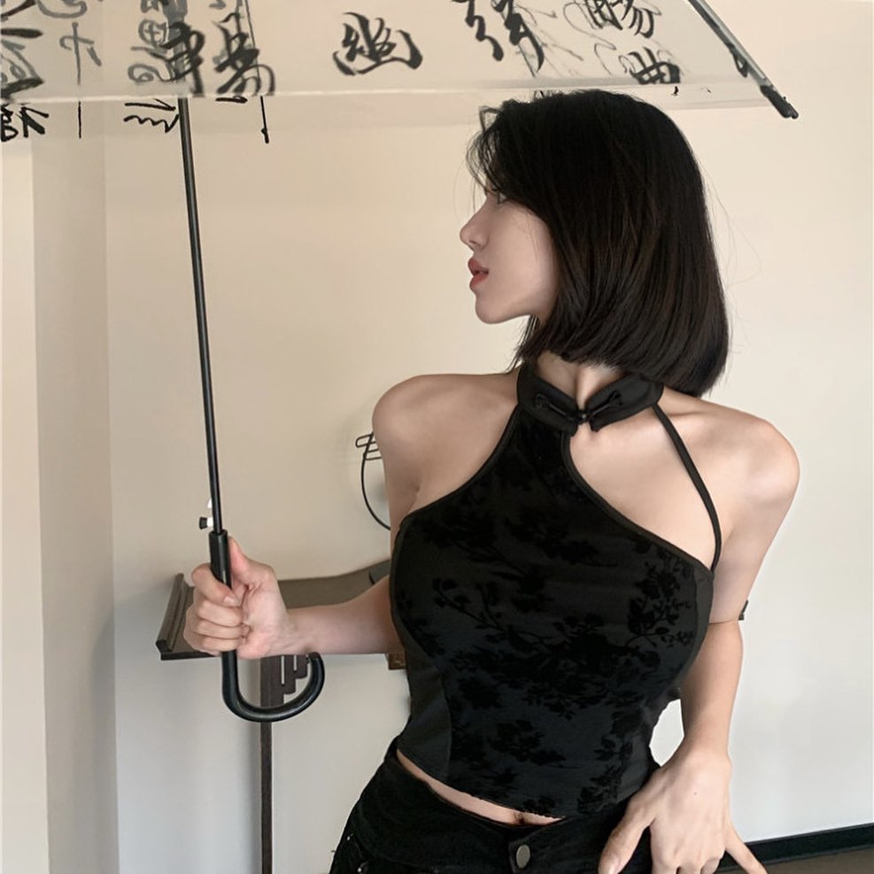 Cheongsam Sleeveless Top