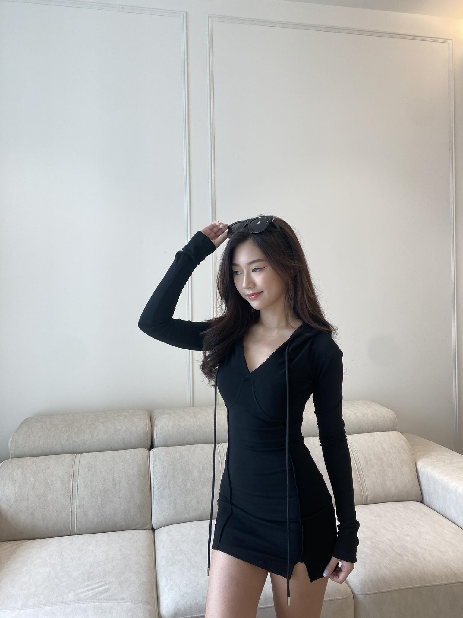 Hoodie Long Sleeve Slim Dress