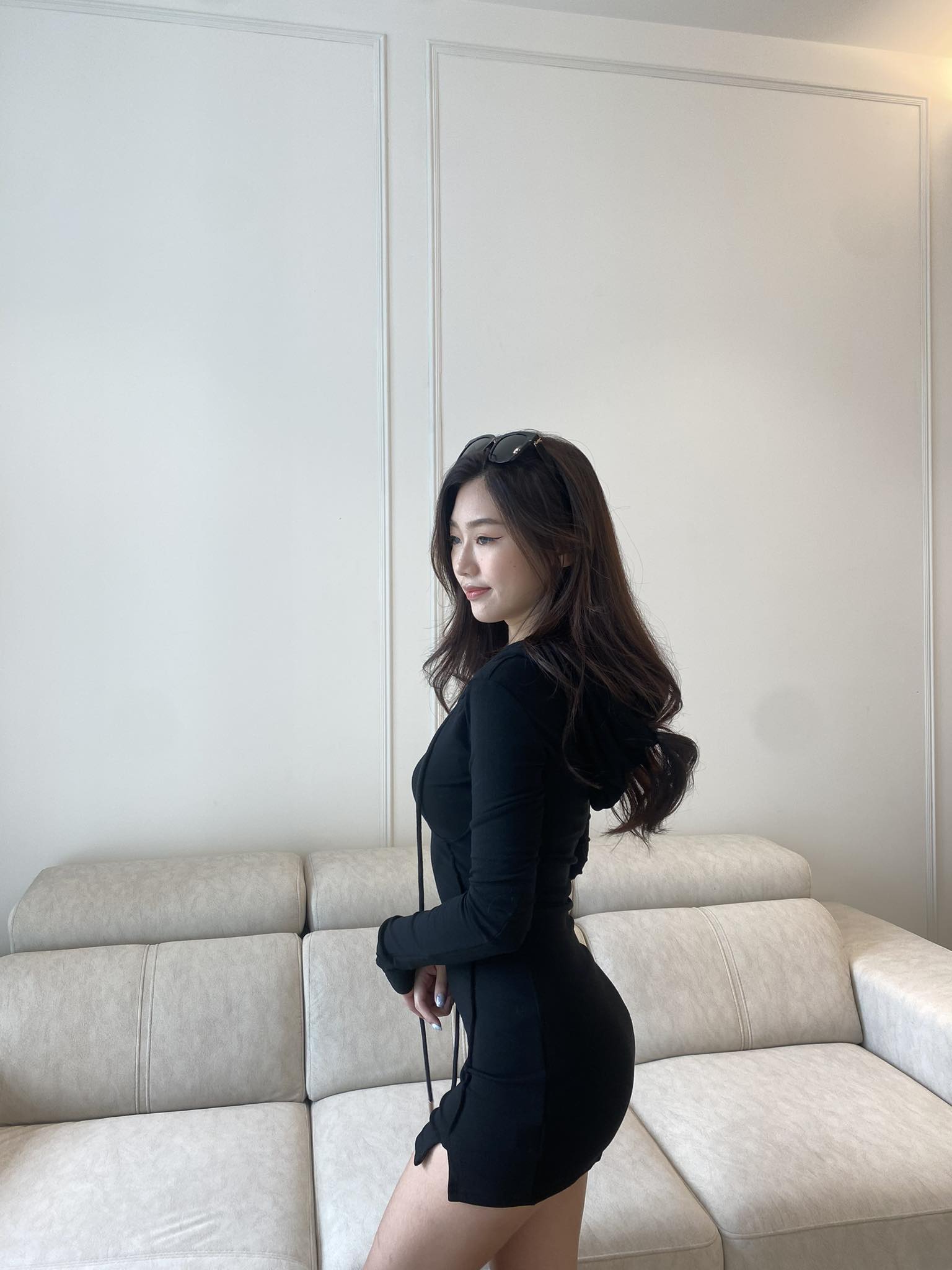 Hoodie Long Sleeve Slim Dress