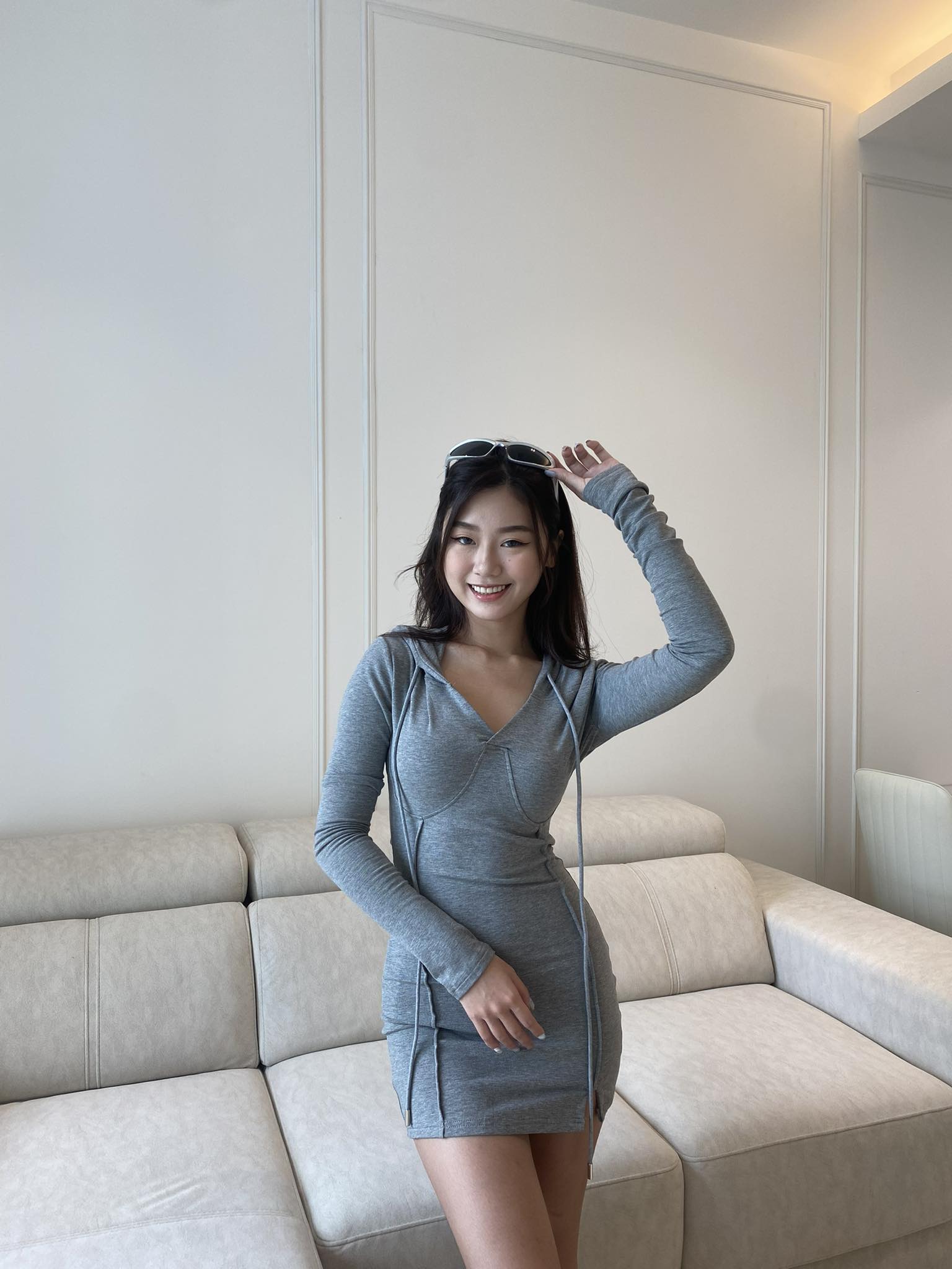 Hoodie Long Sleeve Slim Dress