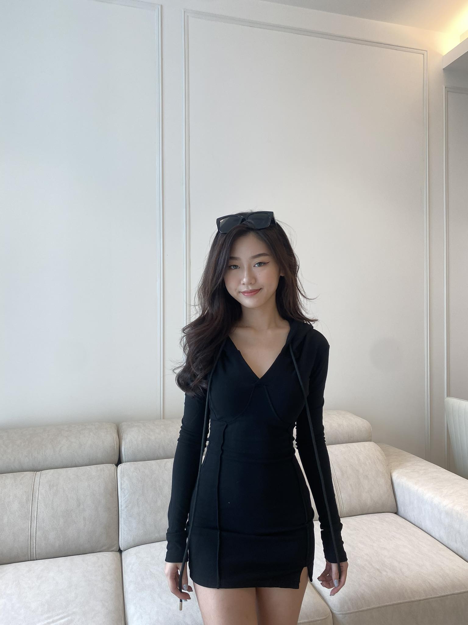 Hoodie Long Sleeve Slim Dress