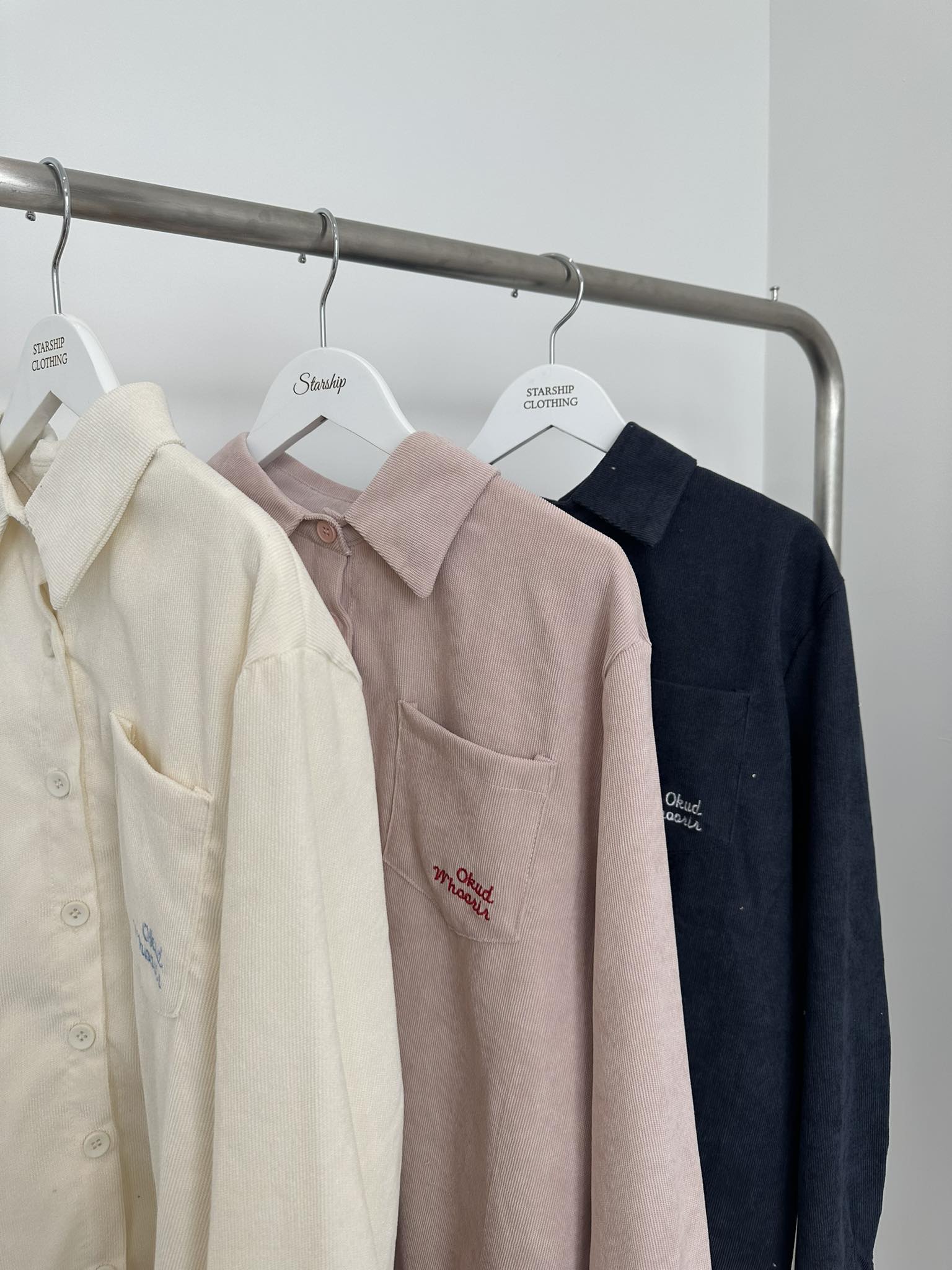 Waffle Embroidered Shirt