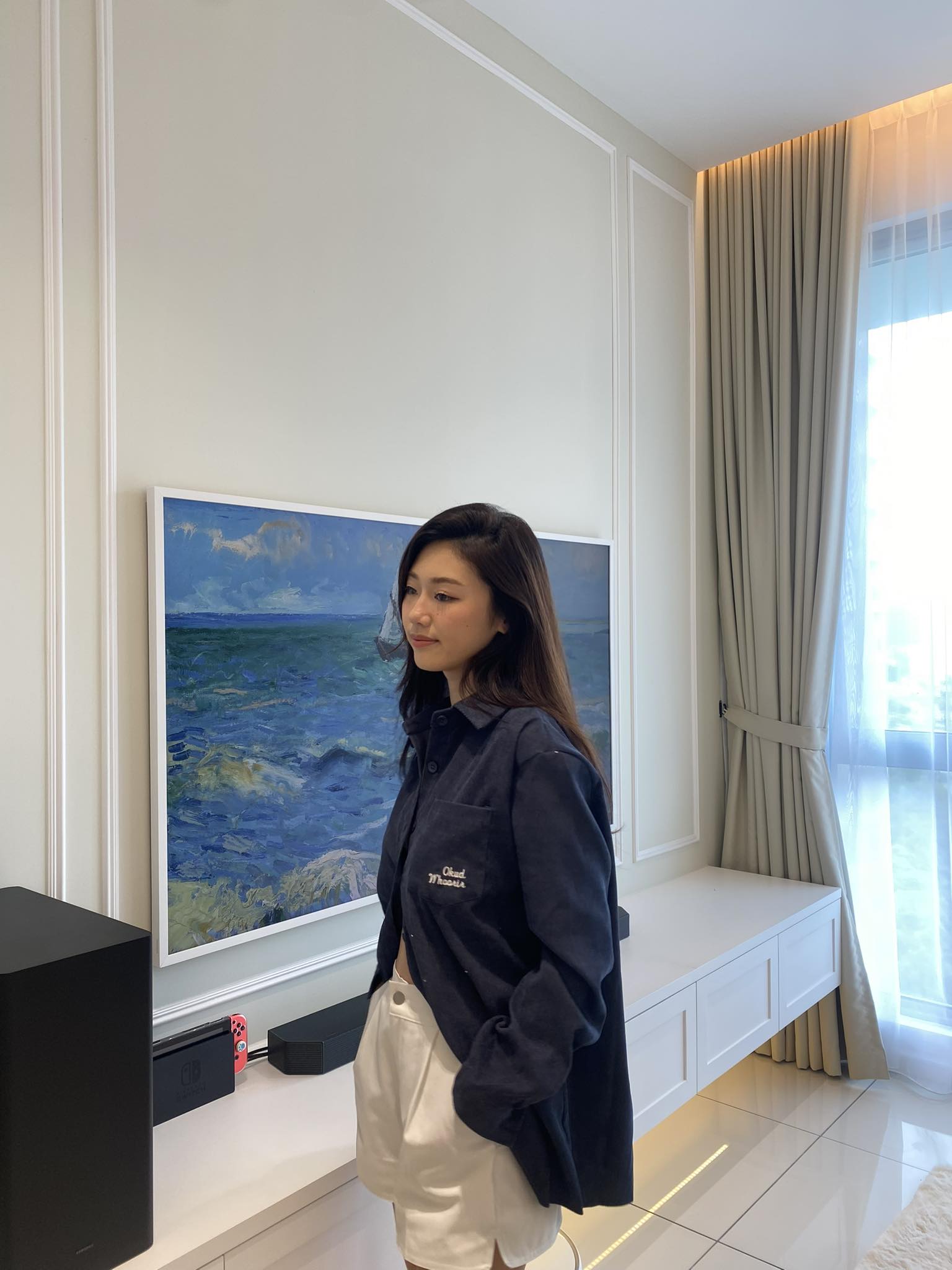 Waffle Embroidered Shirt