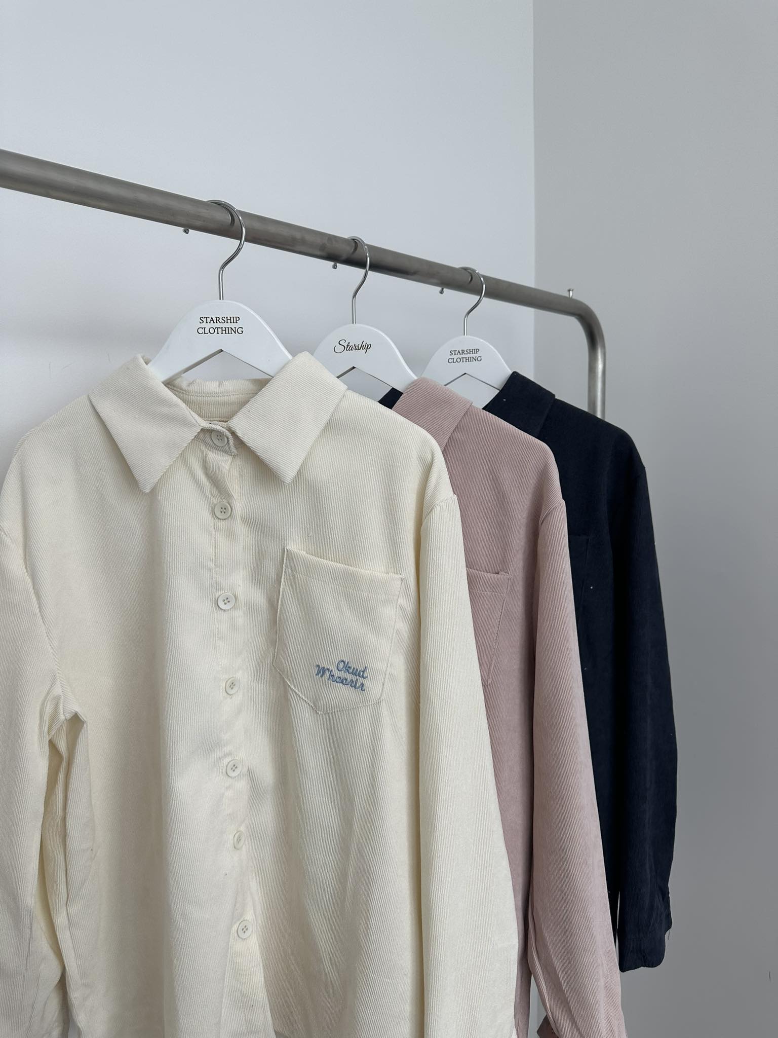 Waffle Embroidered Shirt