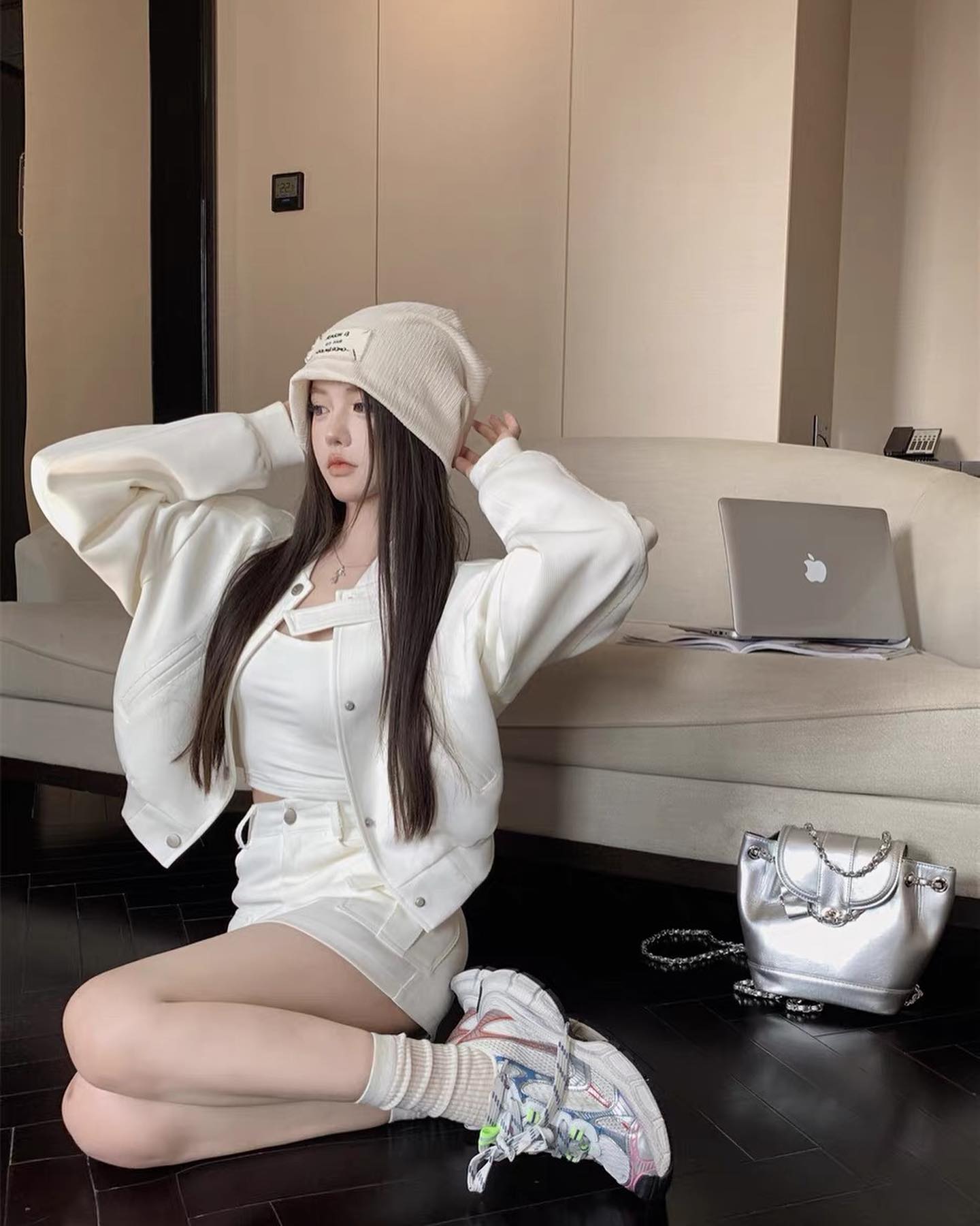 White Jacket & Skirt Set