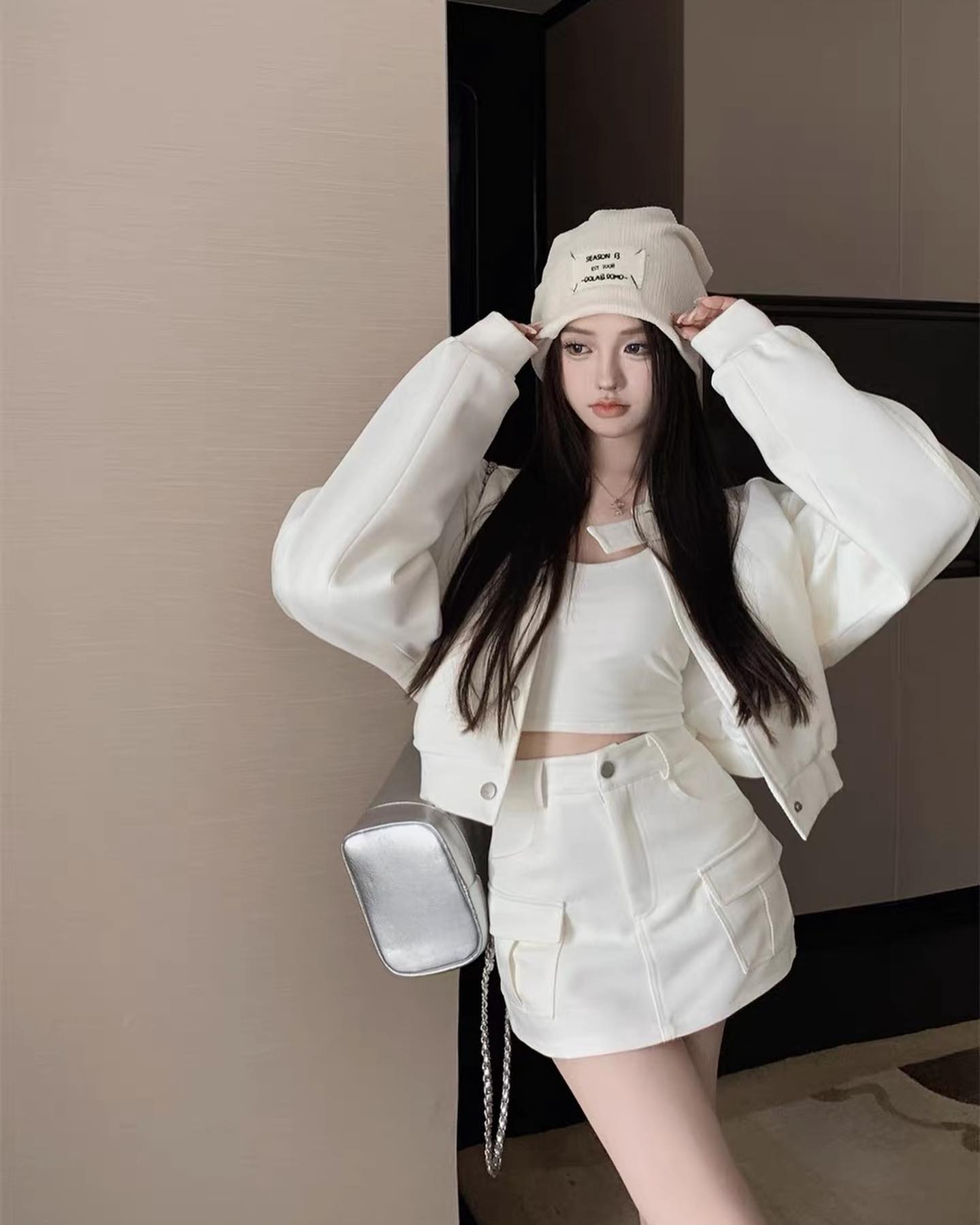 White Jacket & Skirt Set