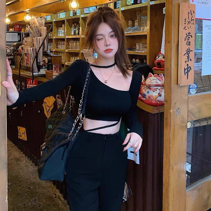 Vicky long sleeve crop top