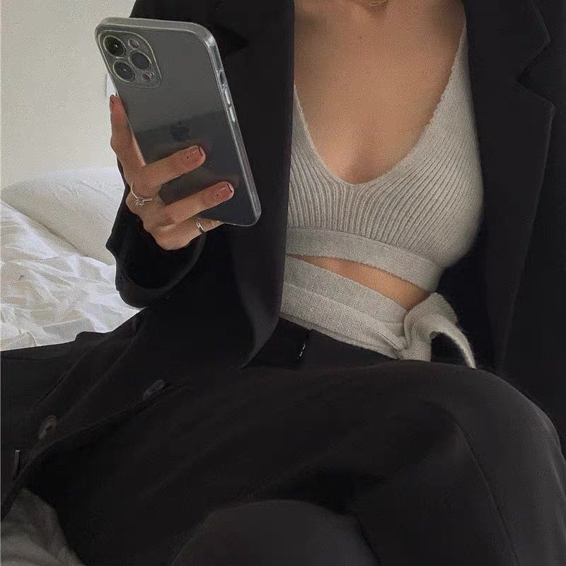 V neck wrap over top